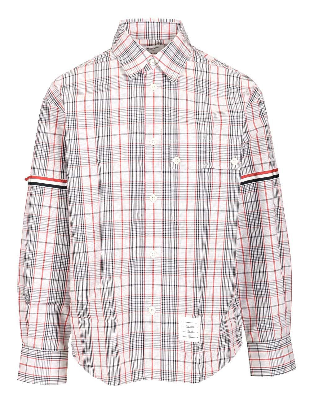 Thom Browne Oversized Cotton Poplin Shirt - Rose