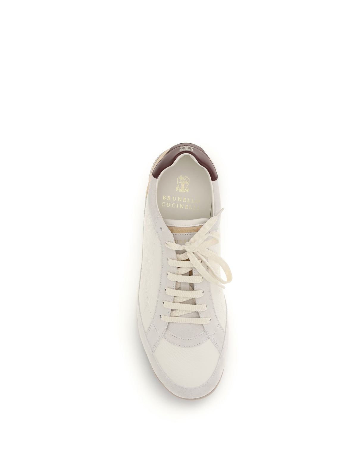 Brunello Cucinelli Deer and suede Sneakers - Butter+Bianco+Naturale+Baccanera