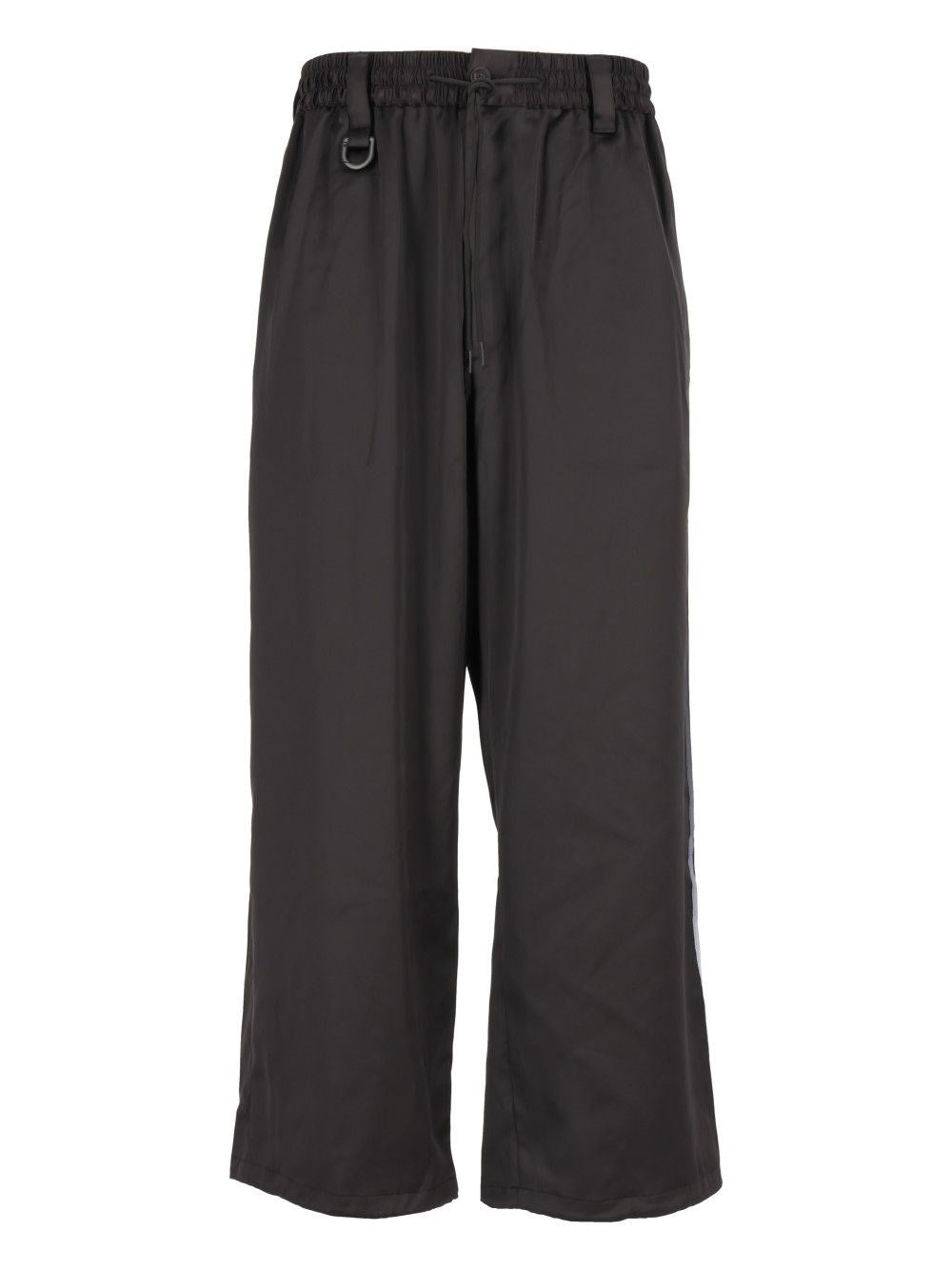 Adidas Y-3 Track Pants In Satin - Black