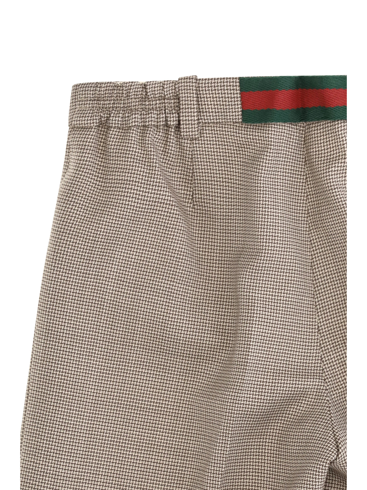 Gucci Wool Bermuda Shorts for Boy - Brown/Cream/Mix