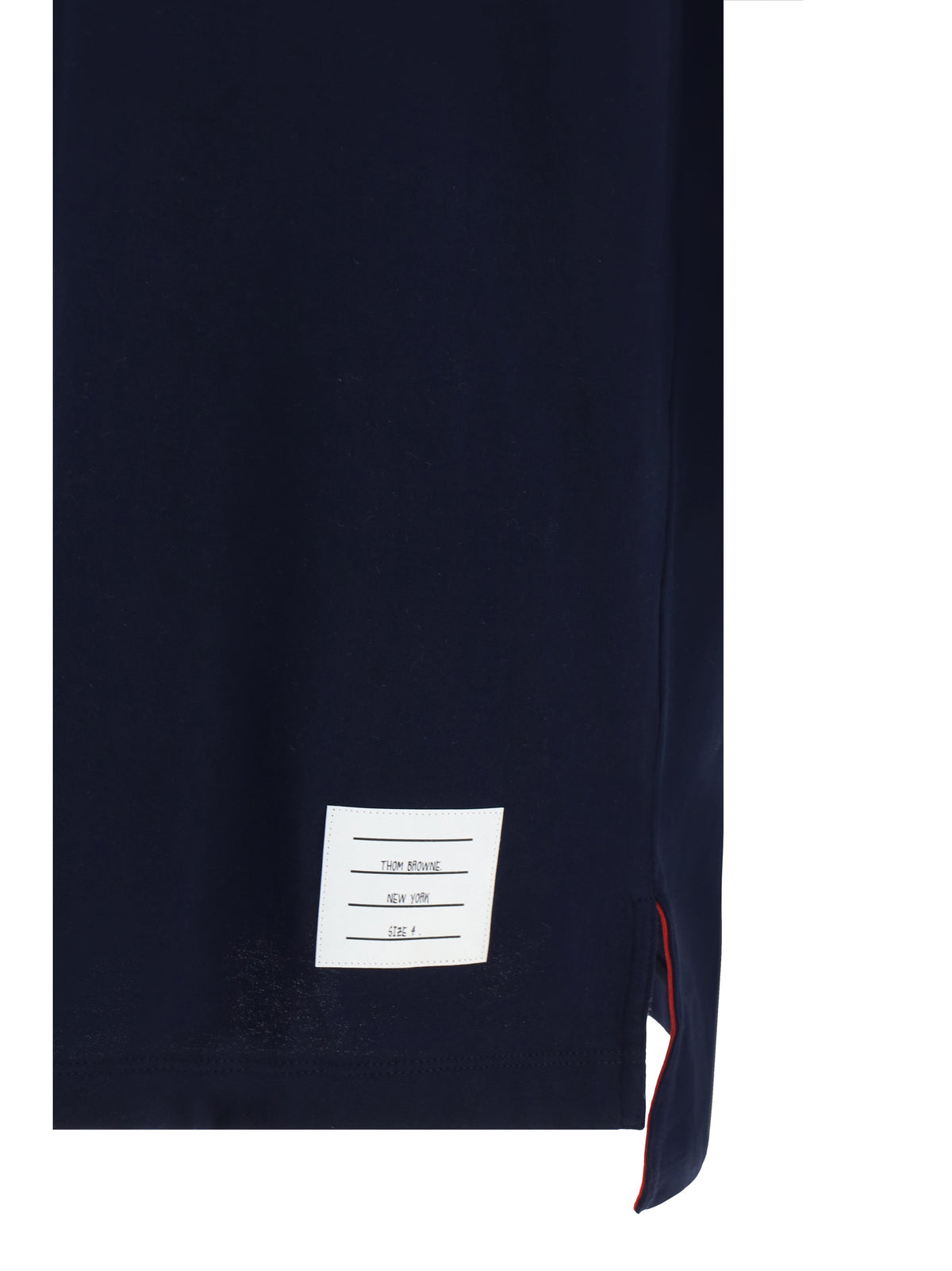 Thom Browne Short sleeve crewneck T-shirt - Navy