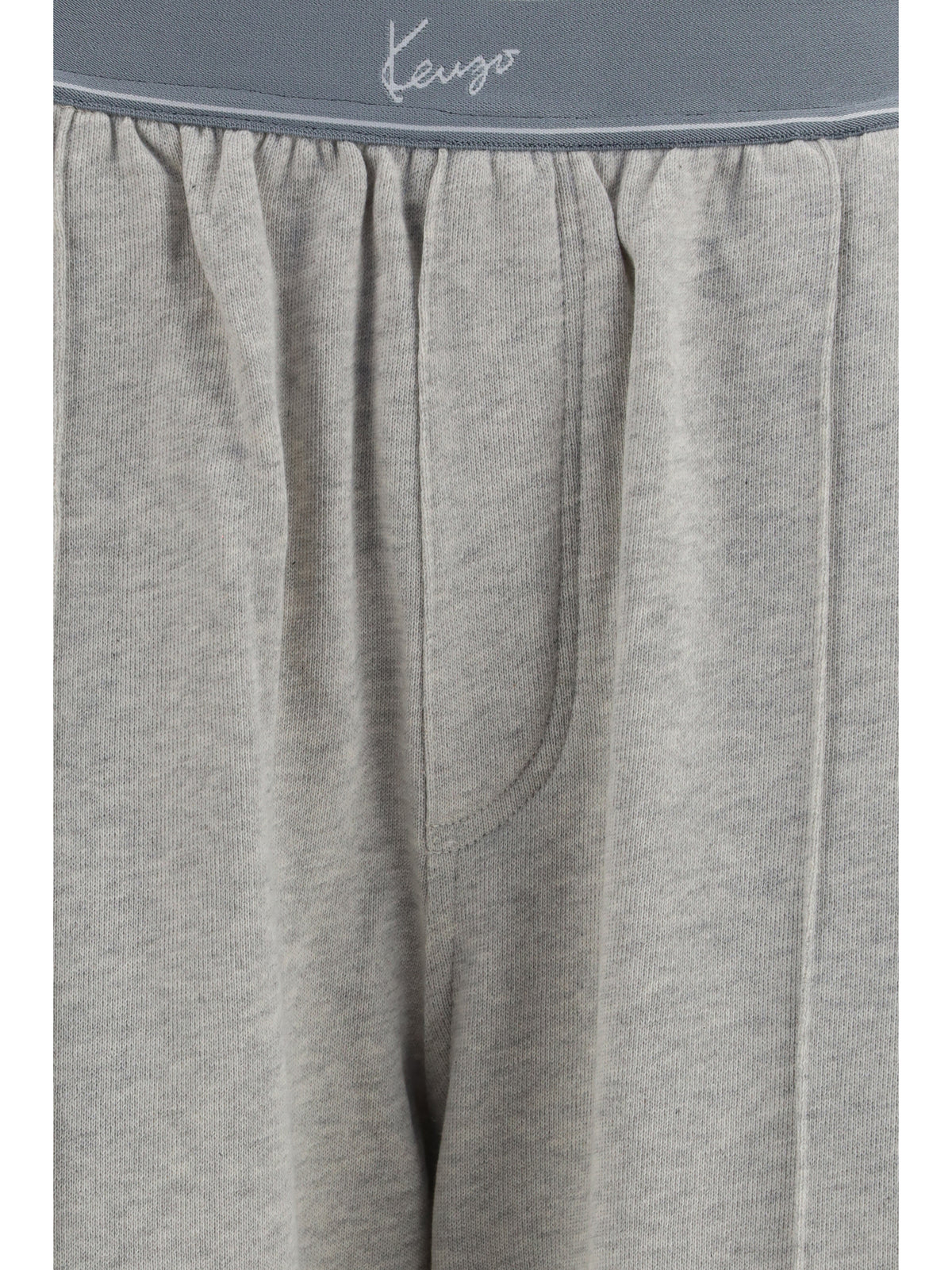 Kenzo Kenzo Signature stretch cotton Pants - Gris Clair