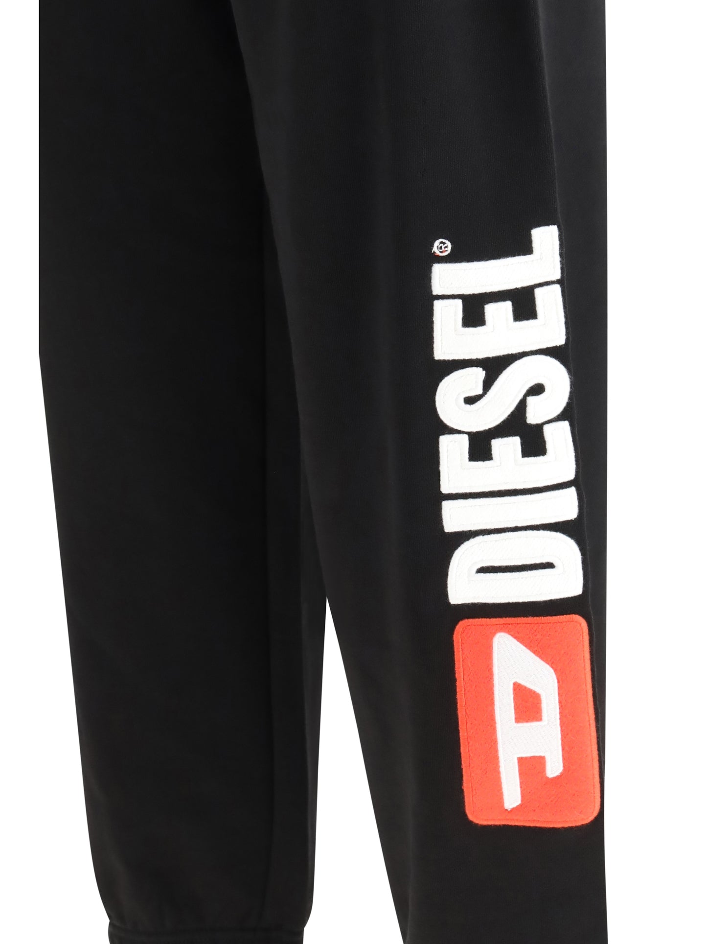 DIESEL Cotton Sweatpants with logo patch