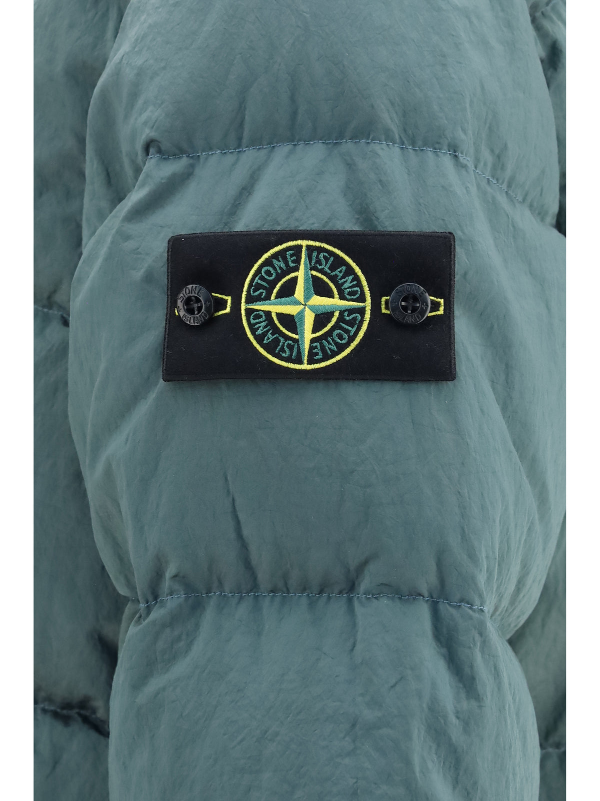 Stone Island Nylon Metal hooded Puffer Jacket - Ocean Green