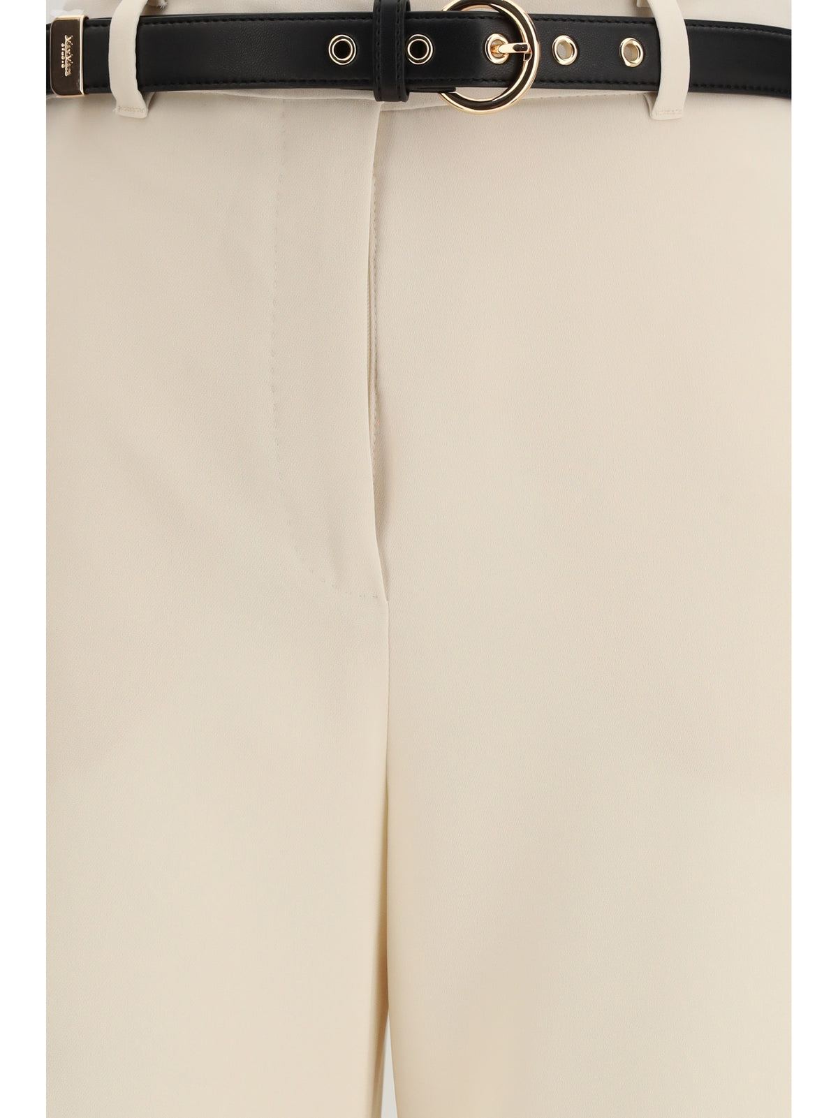 Max Mara Studio Elegant Pants with belt - Beige