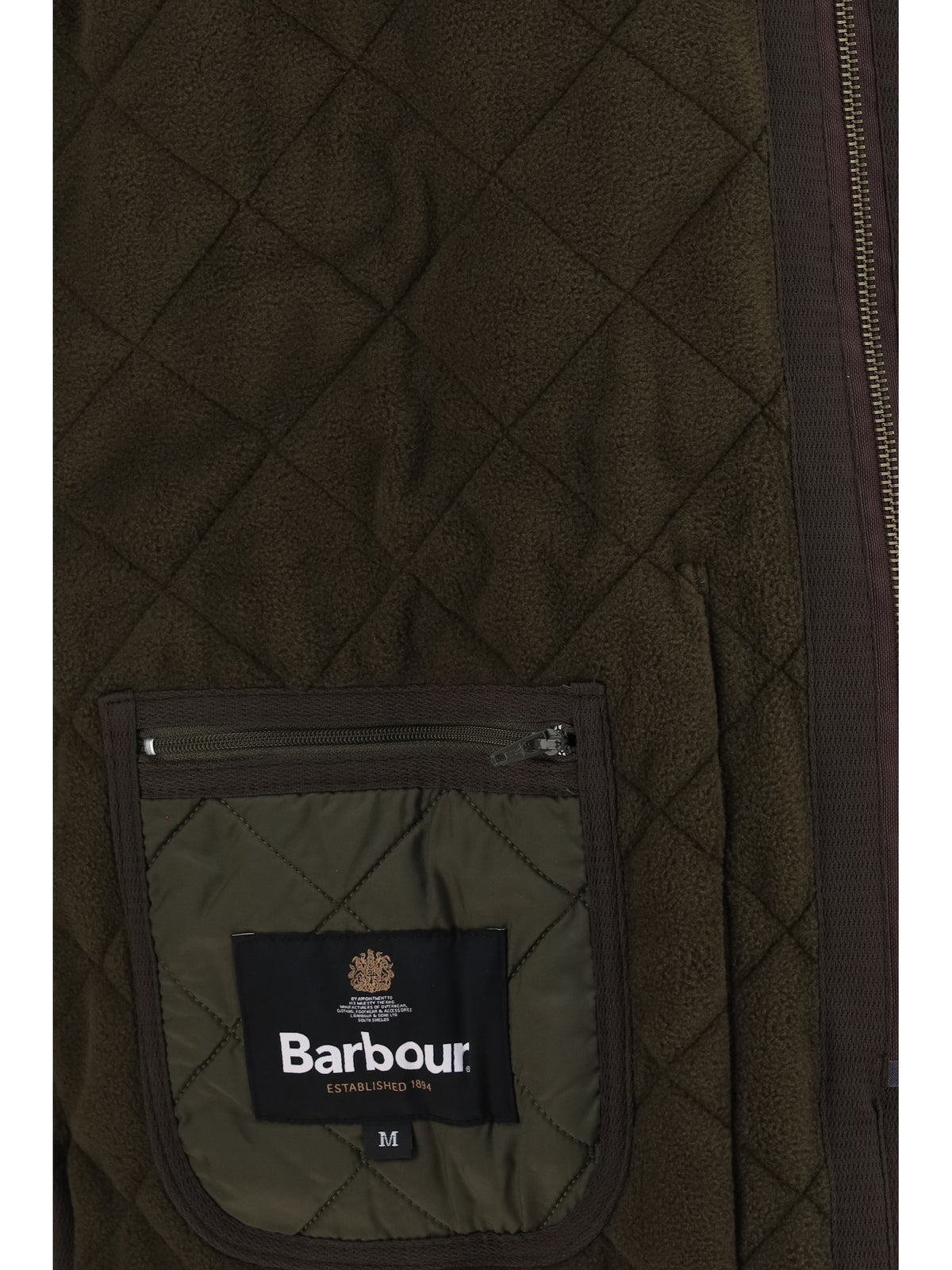 Barbour Polarquilt quilted zip Vest - Olive