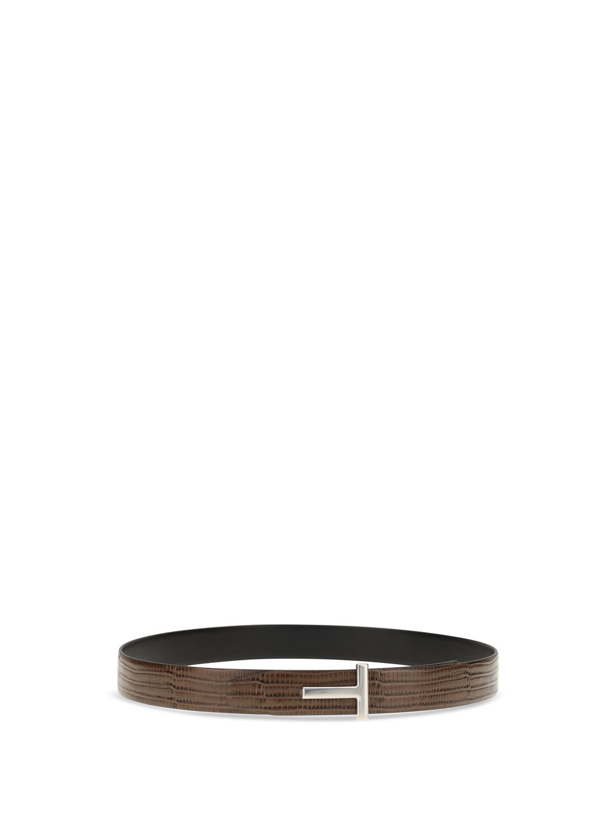 Tom Ford Reversible T Icon Belt - Caramel