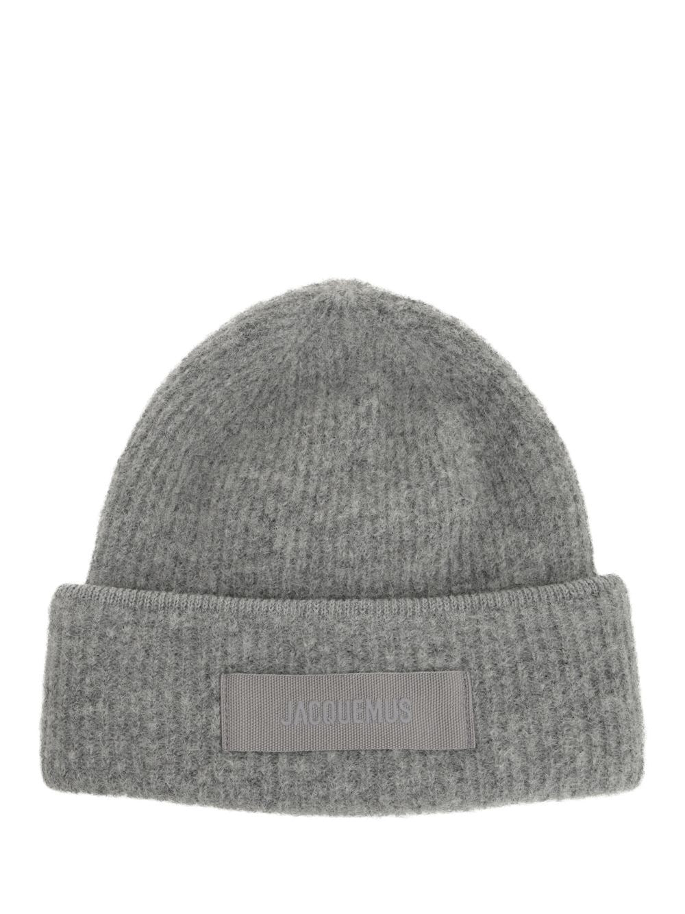 Jacquemus "Le Bonnet" Alpaca Hat - Grey
