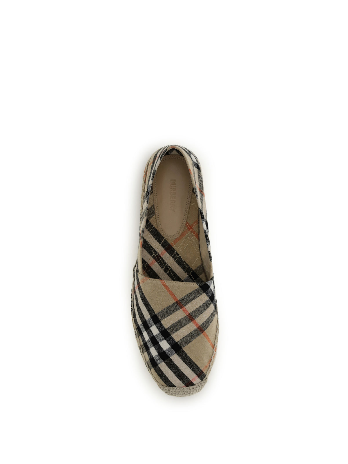Burberry Mews Check Espadrilles - Sand Ip Check