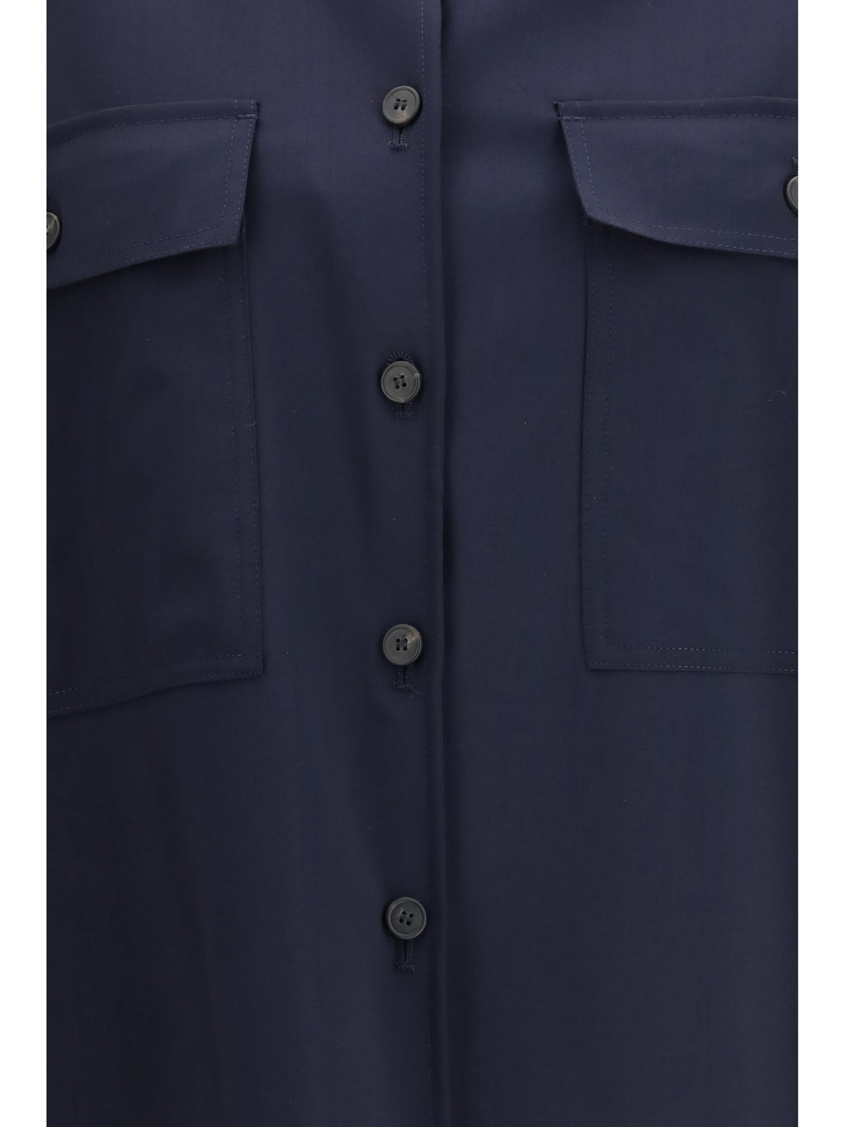 Weekend Max Mara Mulino cropped Shirt Jacket - Blue