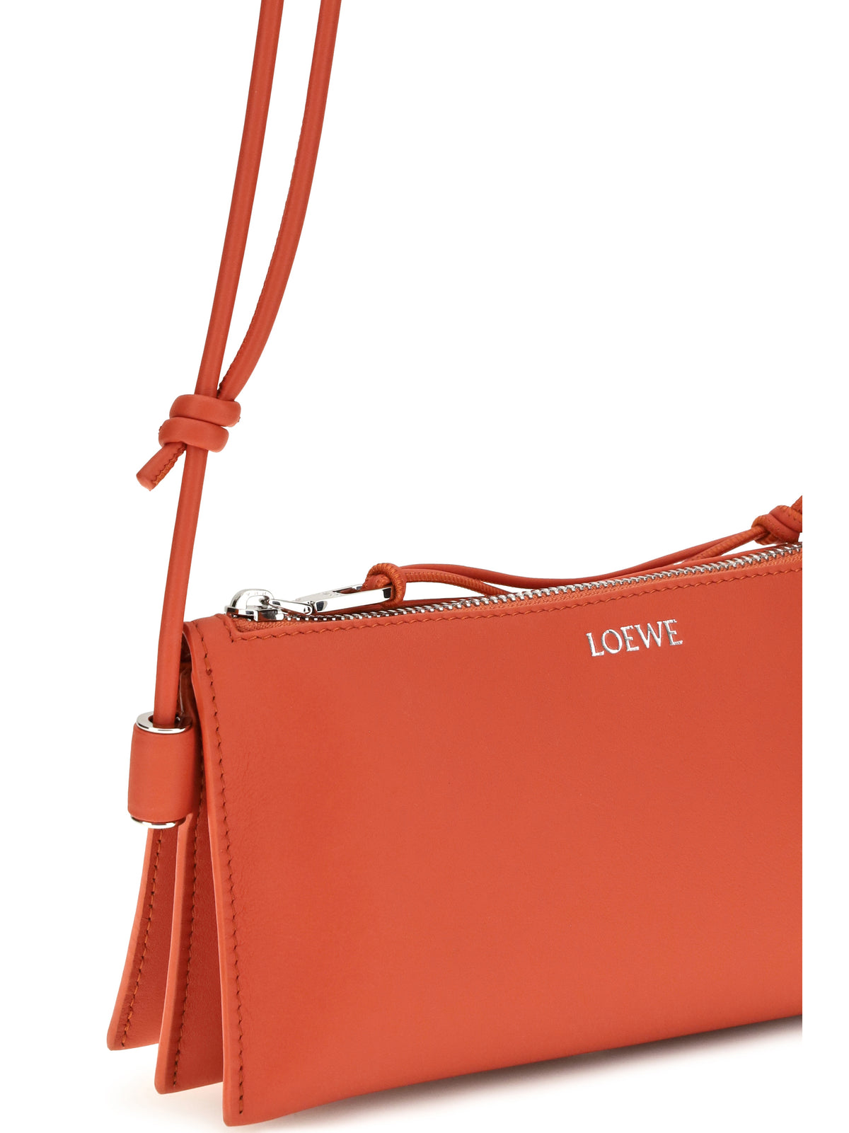 Loewe Joya Clutch Bag in calfskin - Sunrise Orange