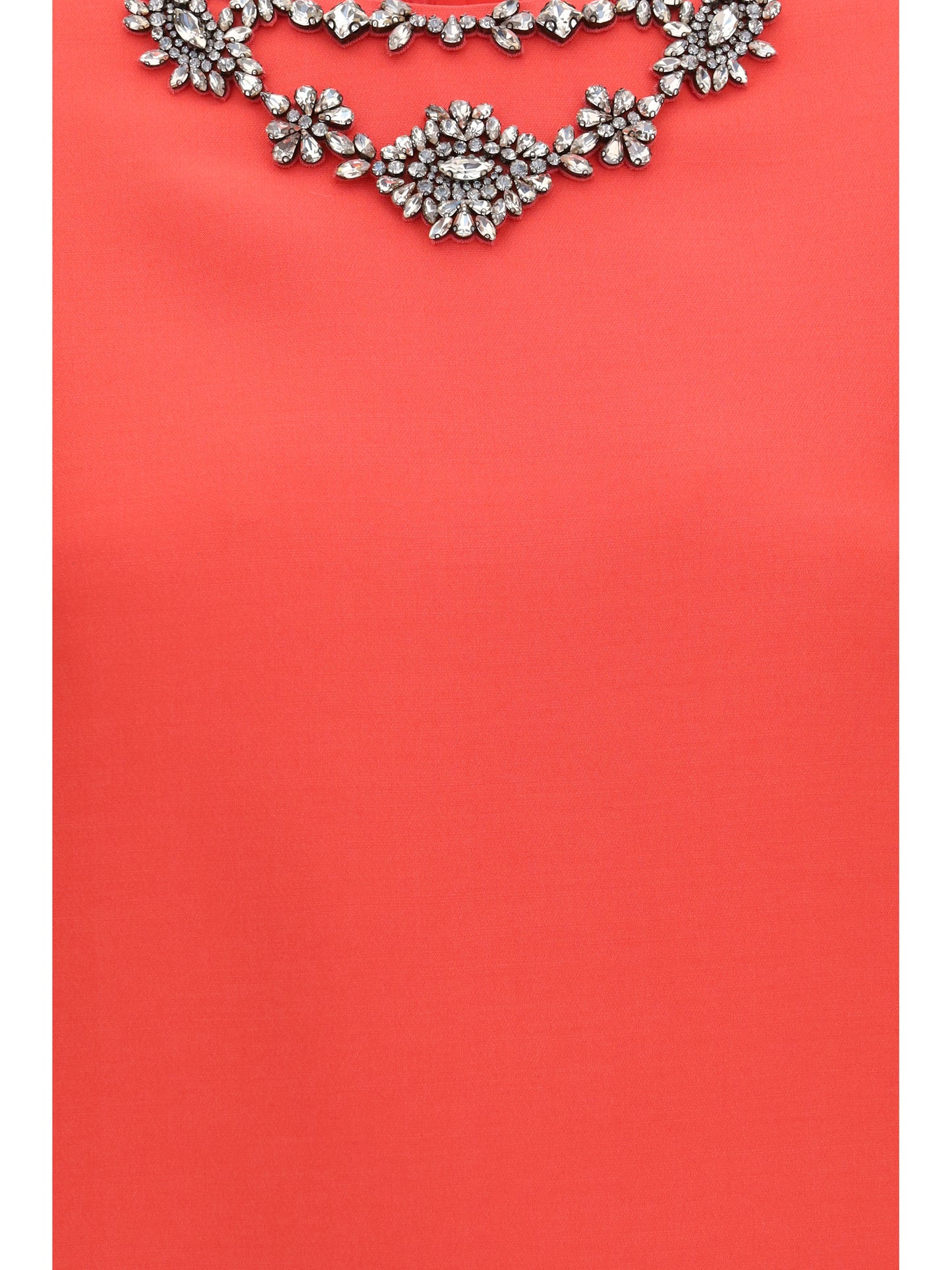 VALENTINO Embellished crew-neck Dress