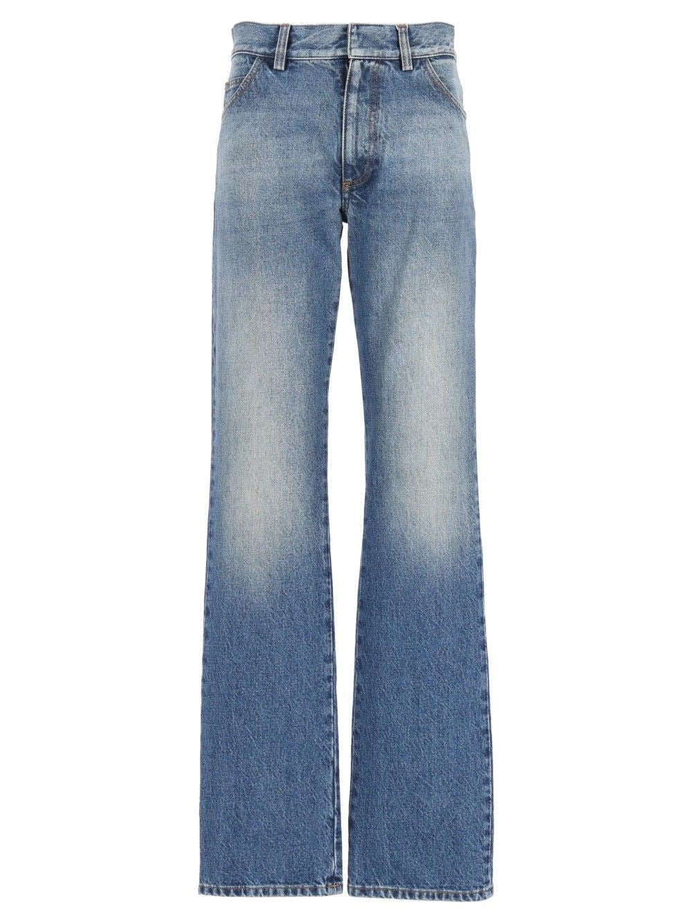 Mm6 Maison Margiela Wide Leg Jeans - Blue