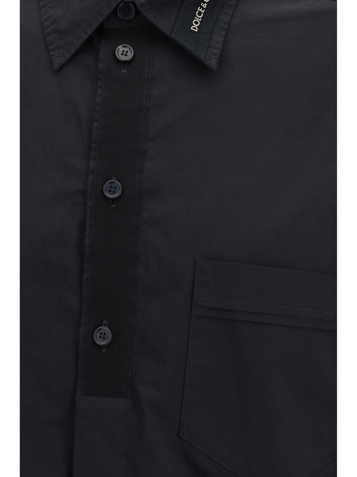 Dolce & Gabbana Cotton Shirt with pockets - Black