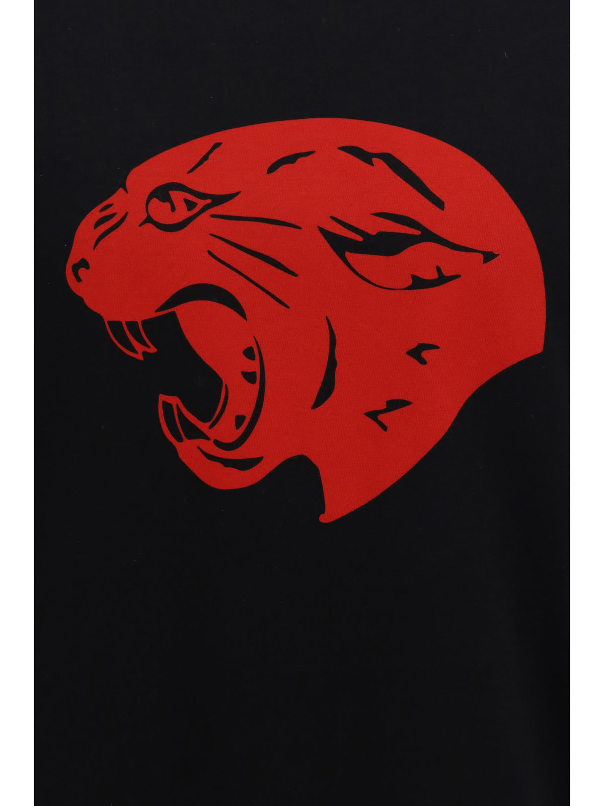 Valentino Panther cotton T-shirt - Black/Red