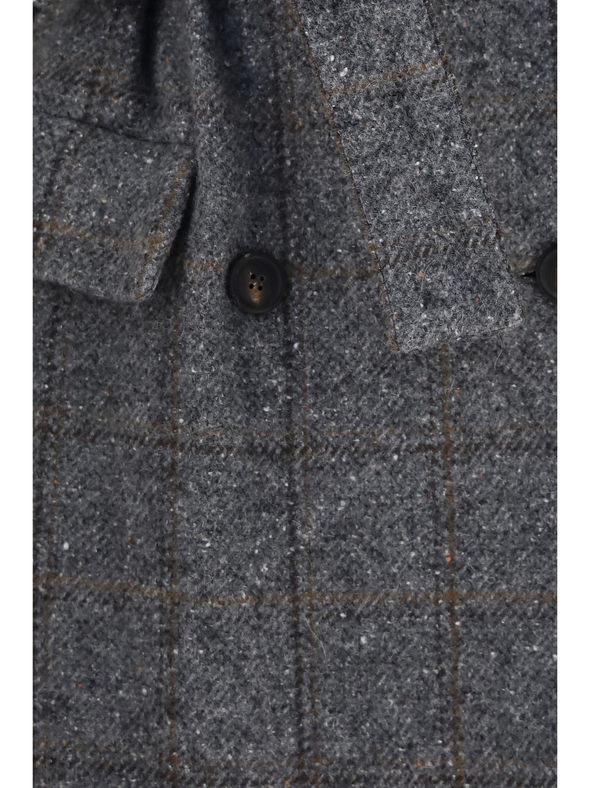 Brunello Cucinelli Long alpaca-blend Coat with belt - Grey/Black/Tobacco