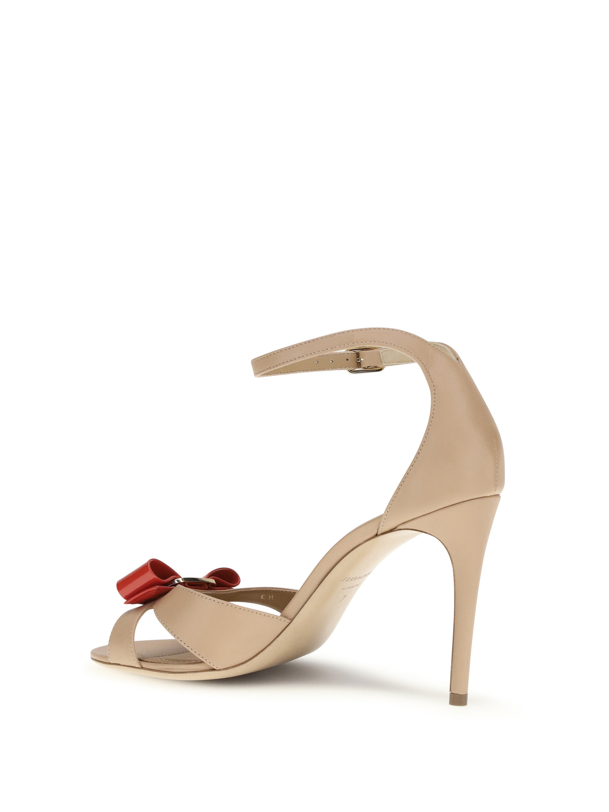 Ferragamo Vara Sandals with bow - Amar/Seta Natural