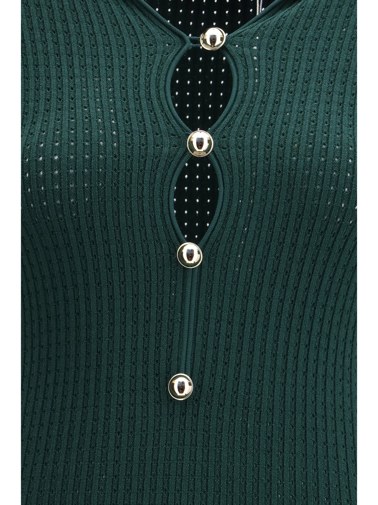 SELF-PORTRAIT Keyhole knit midi Dress