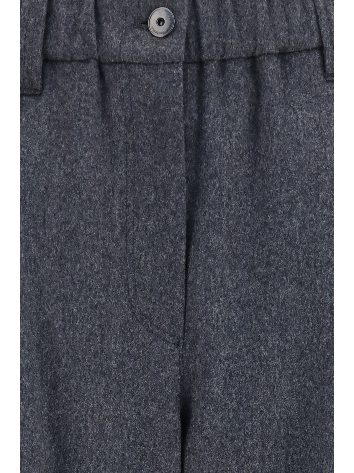 Brunello Cucinelli Stretch wool Pants - Anthracite