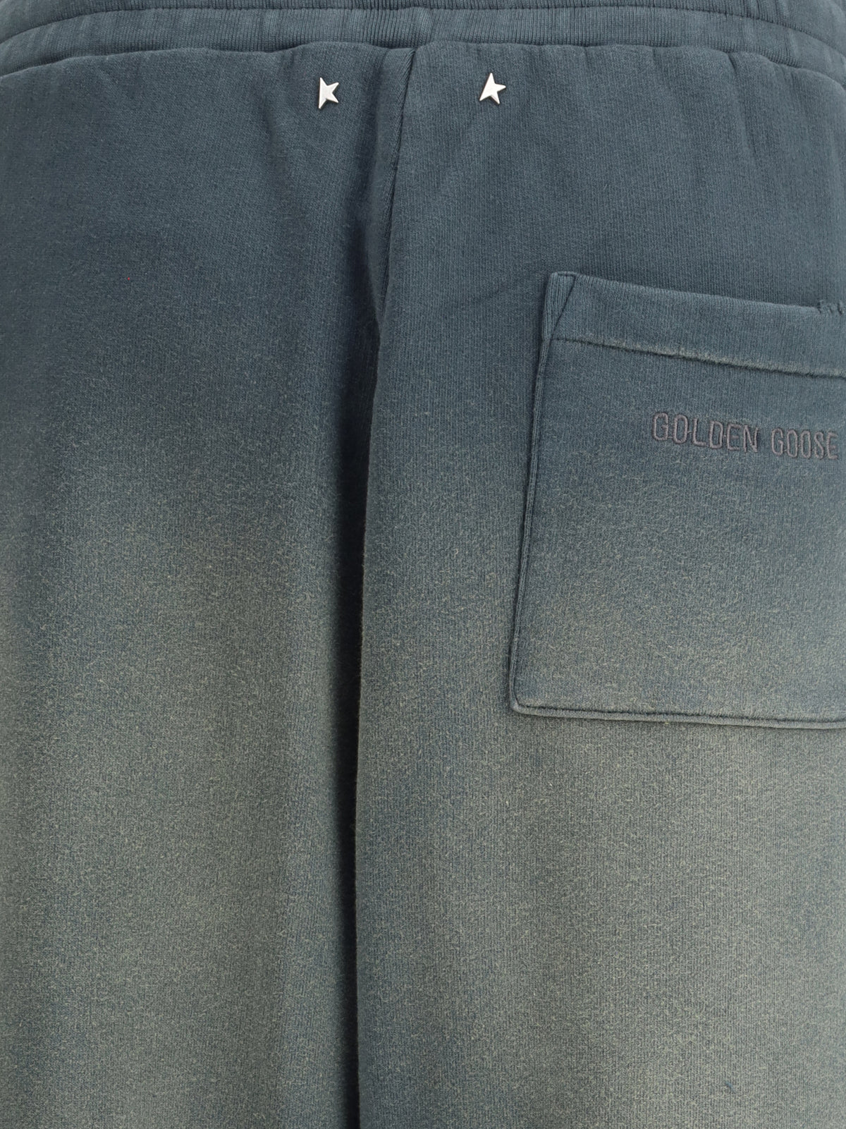 Golden Goose Sweatpants with shaded design - Bleached Washed Black