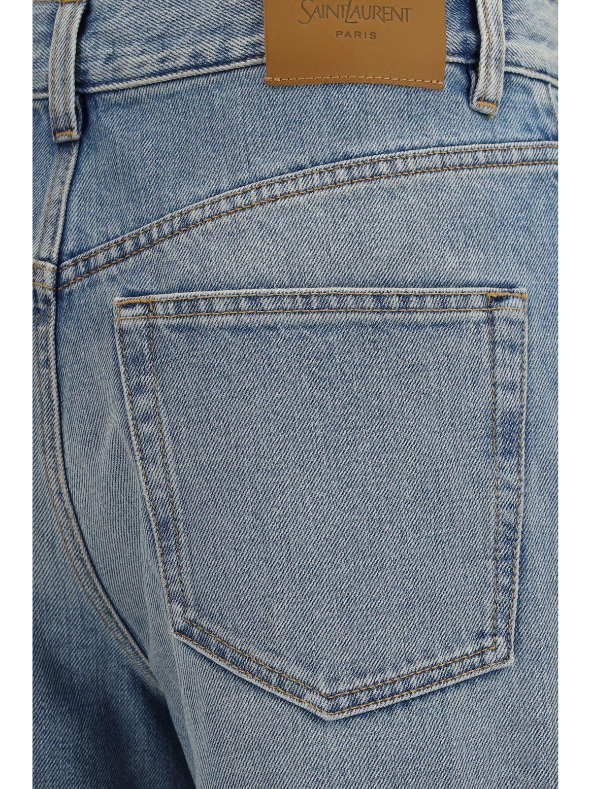 Saint Laurent 90's high-waisted wide-leg Jeans - Dark Summer Blue