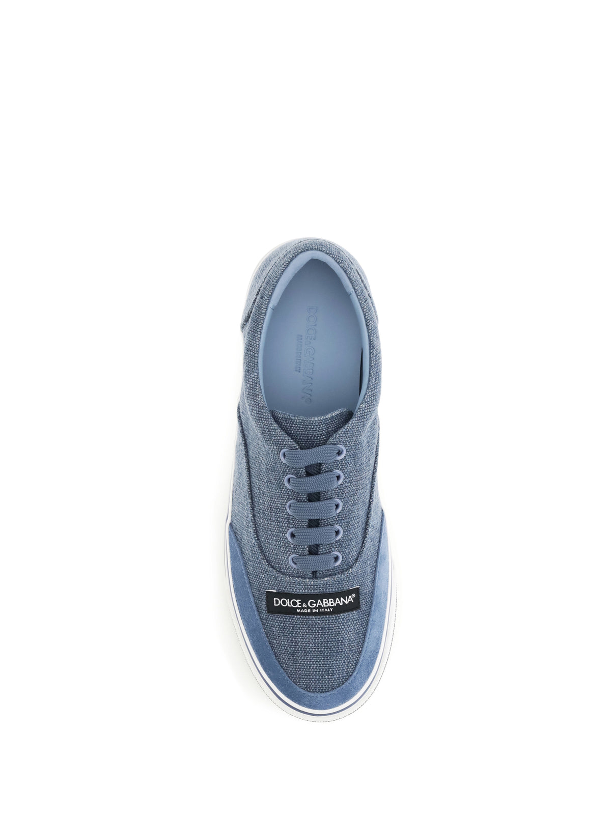 Dolce & Gabbana DG Sailing linen Sneakers - Carta Zucchero/Avio