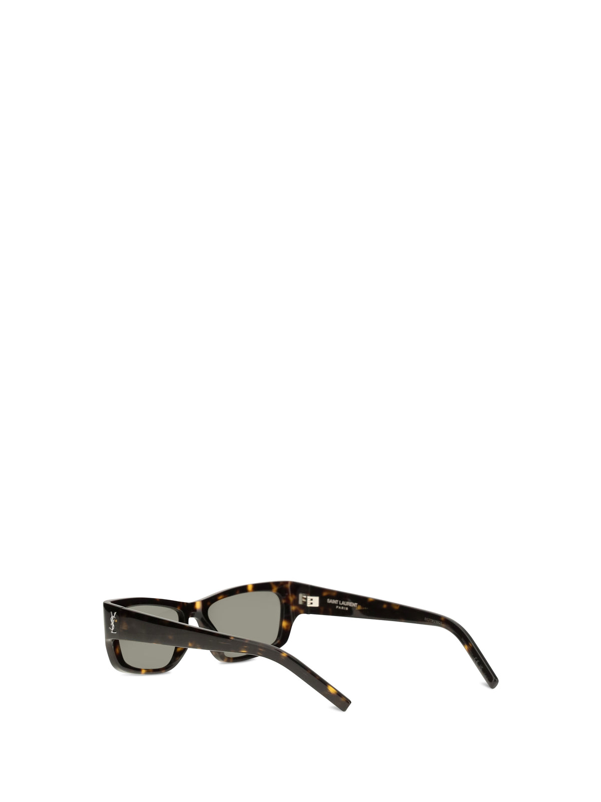 Saint Laurent Tortoiseshell Sunglasses with side logo - Havana Havana Grey