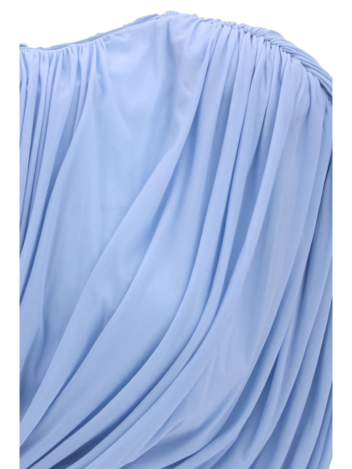 Magda Butrym Pleated Blouse - Light Blue