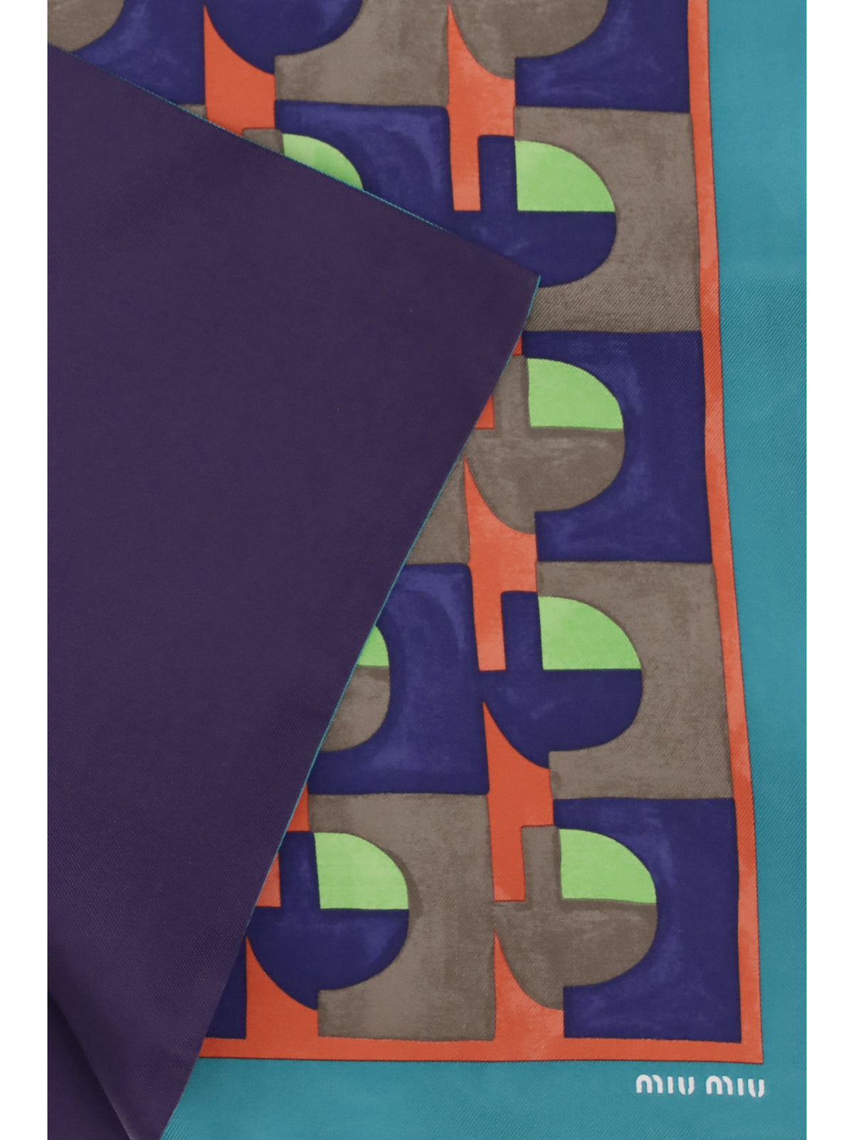 Miu Miu Geometric print Scarf - Assenzio+Begonia