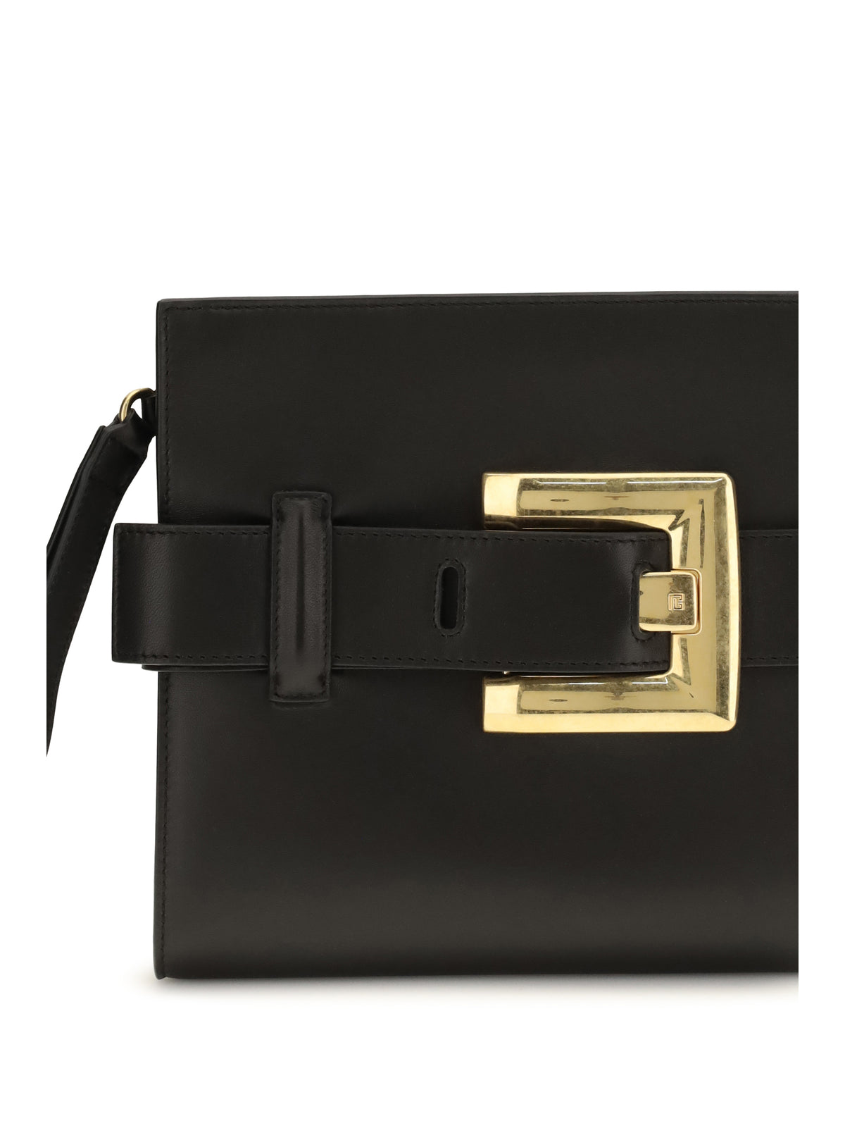 Balmain Anthem leather Clutch - Noir