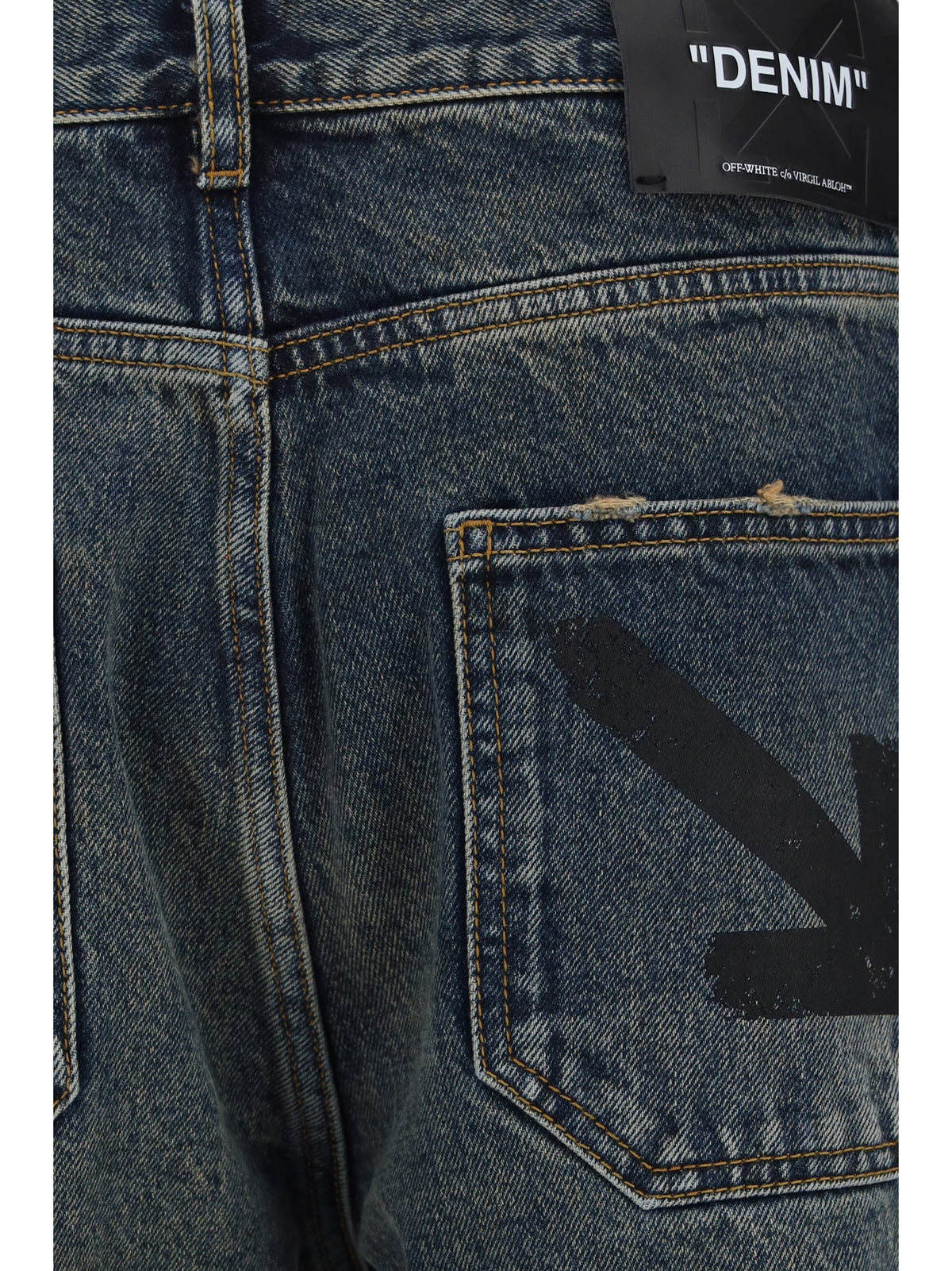 Off-White Half Arrow Jeans - Dirty Dark Blue