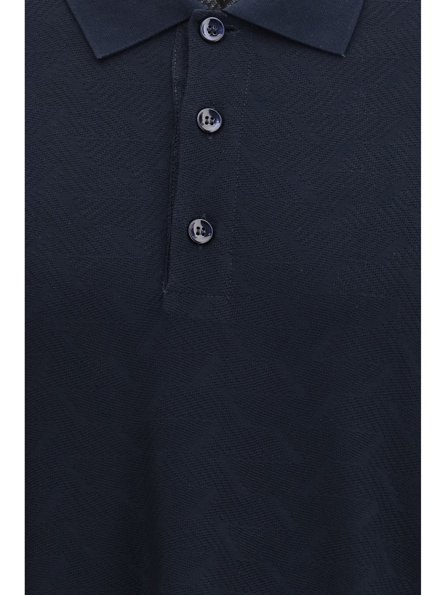 GIORGIO ARMANI Viscose and polyester polo Shirt