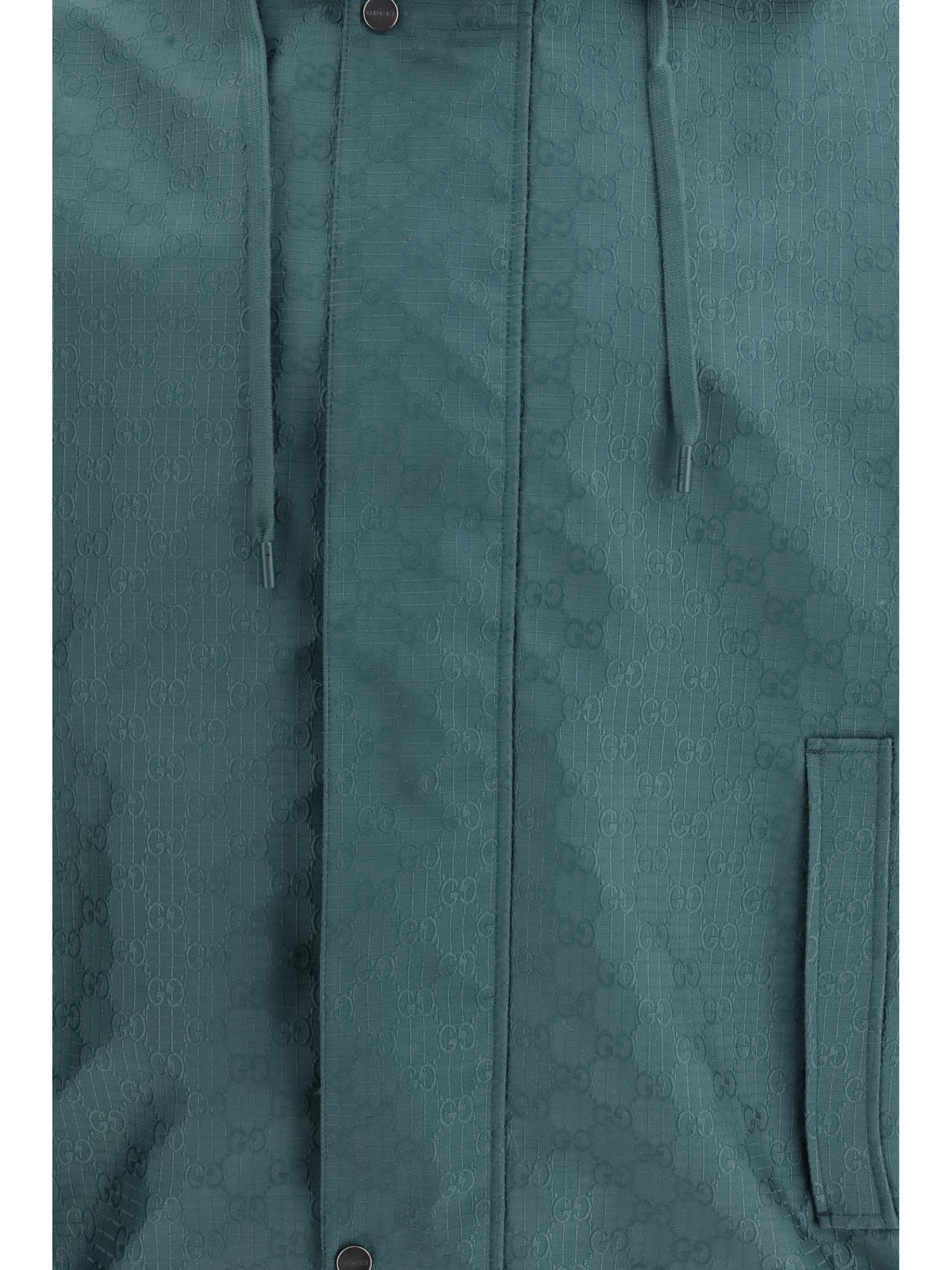 Gucci Reversible cotton ripstop Jacket - Petrolium
