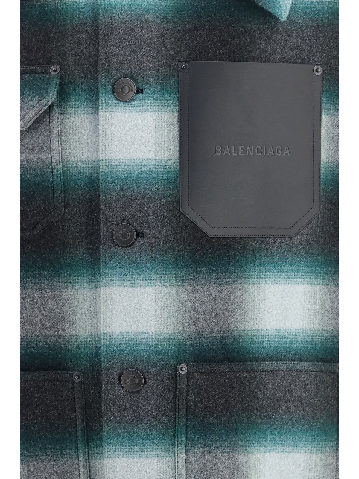 Balenciaga Workwear Cocoon Jacket - Dark Green/Black