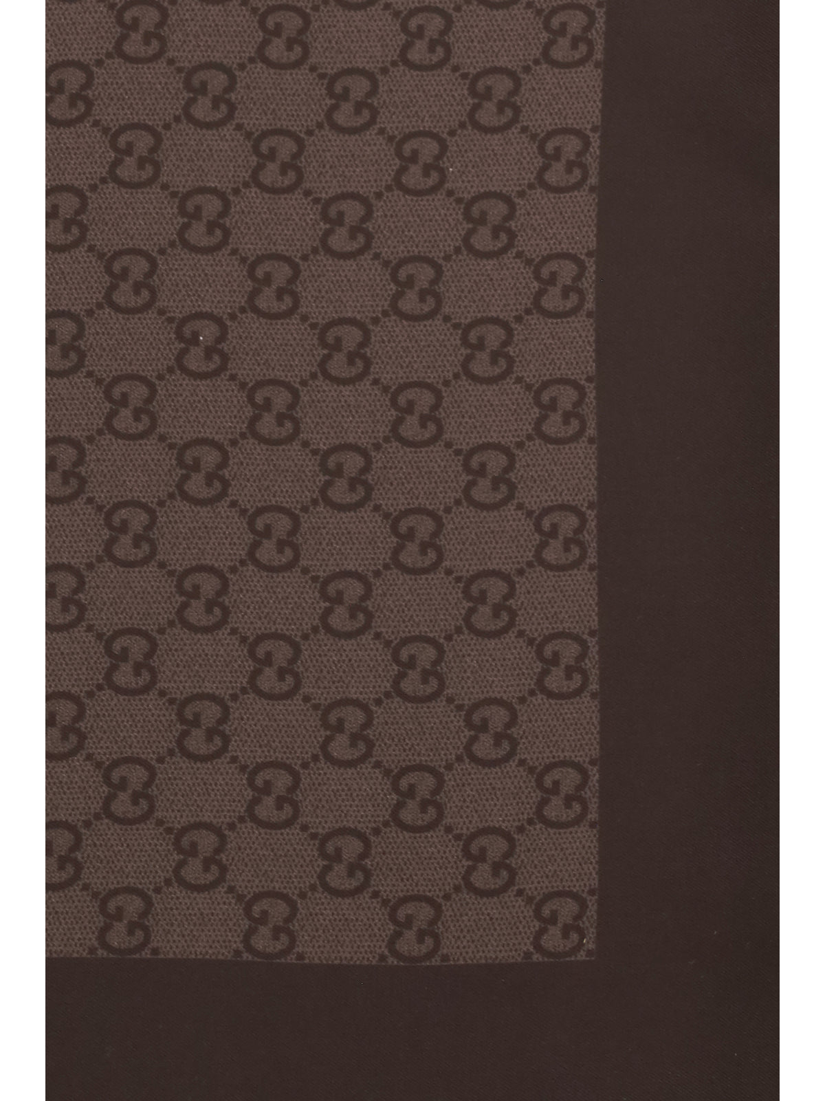 Gucci GG silk twill jacquard Scarf - Dark Brown/D. Brown