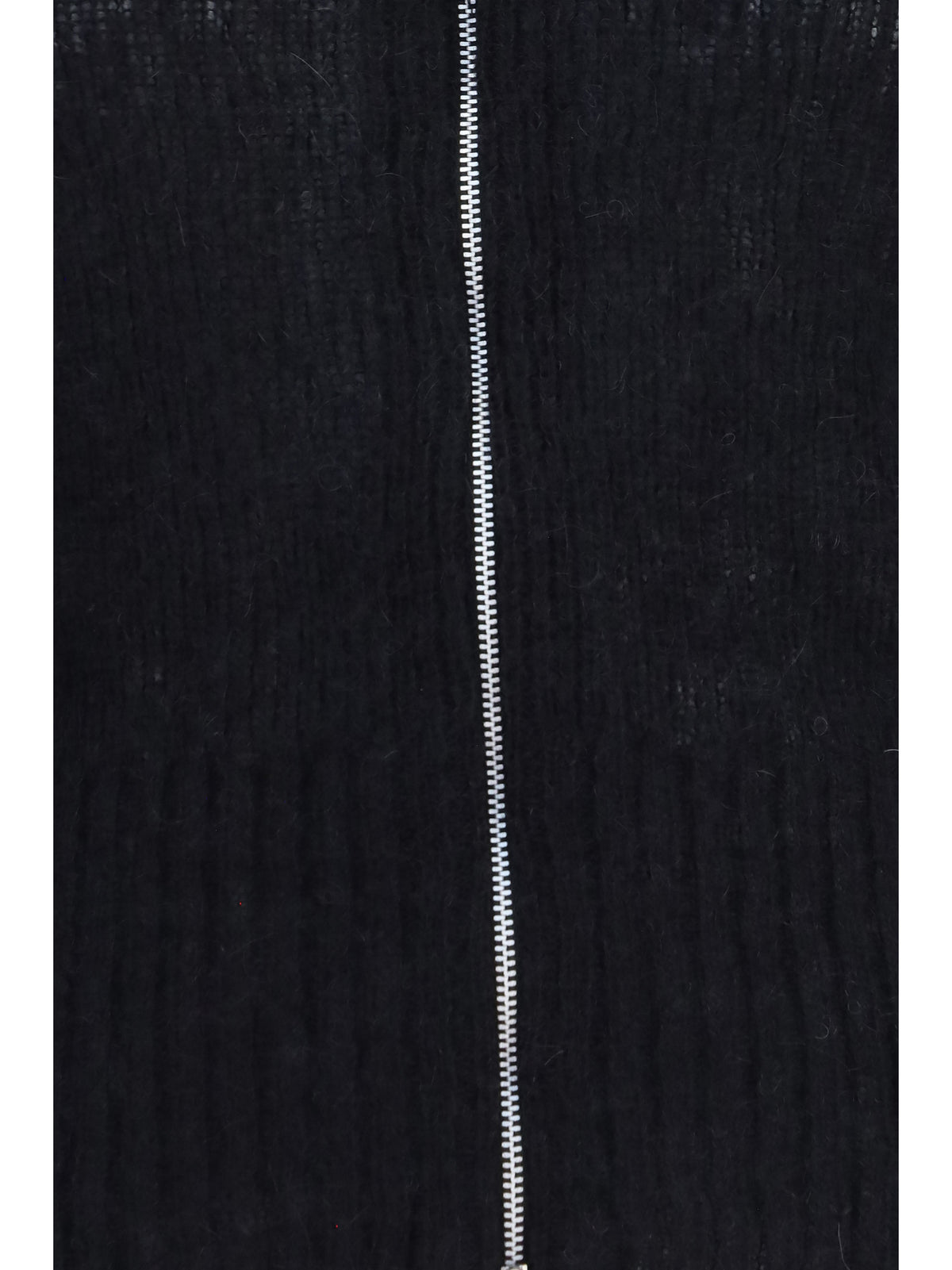 Our Legacy Alpaca-blend Zip-Up Hoodie - Black Fuzzy