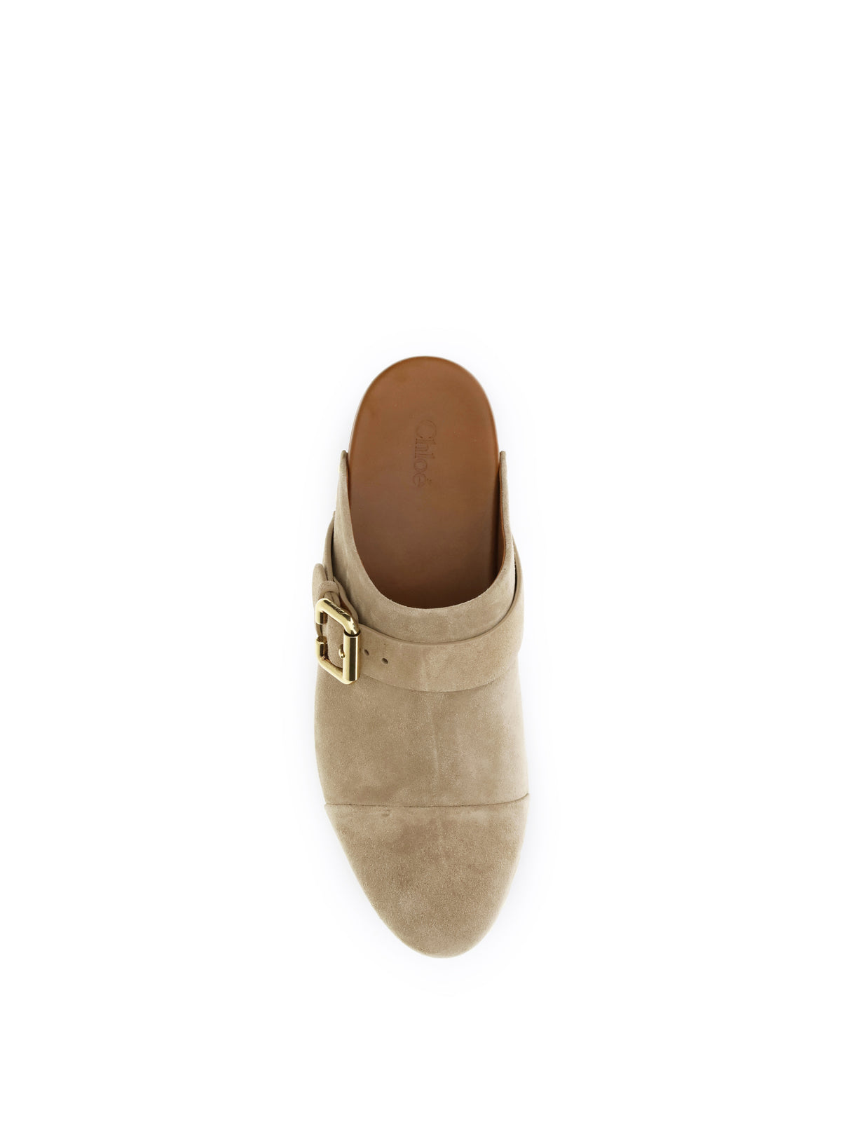 Chloé Jeannette Clog Mules - Desert Sand