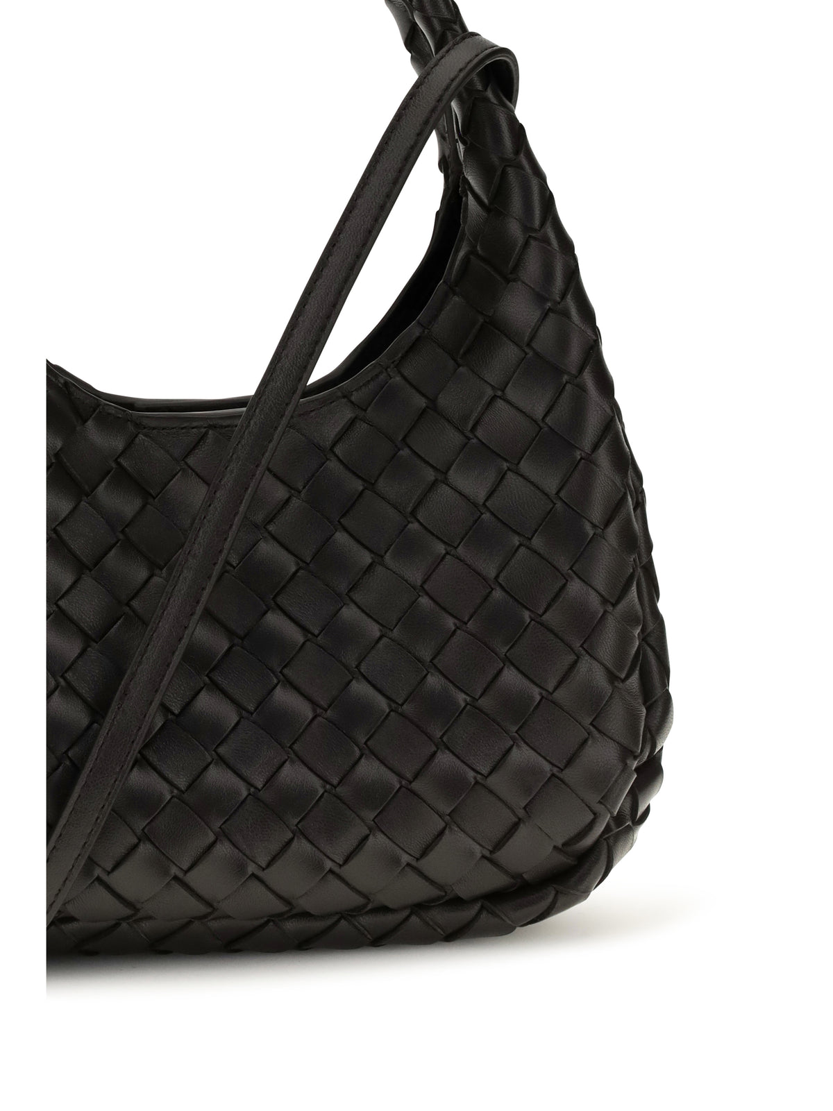 Bottega Veneta Baby Campana leather Handbag - Espresso-M Brass
