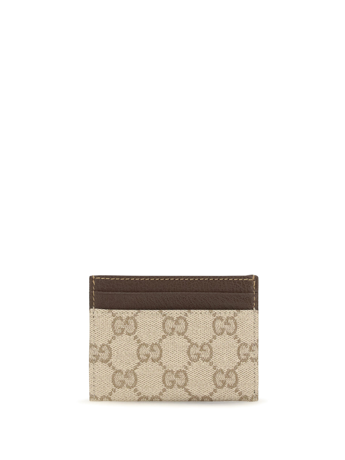 Gucci Essence Classic Card Holder - Vint.Sand.Dk Br/Dk B