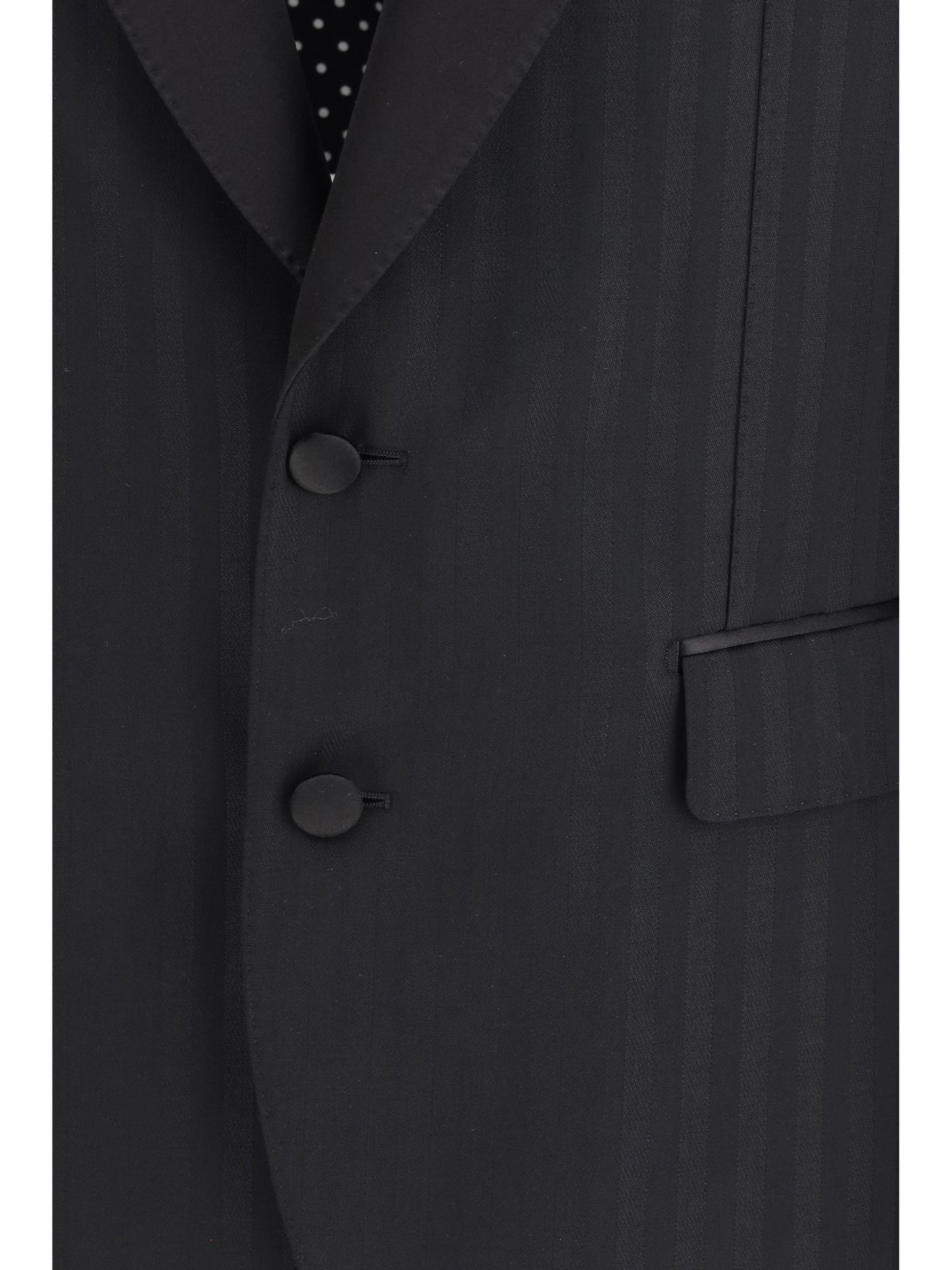 DOLCE & GABBANA Striped peak-lapel Blazer