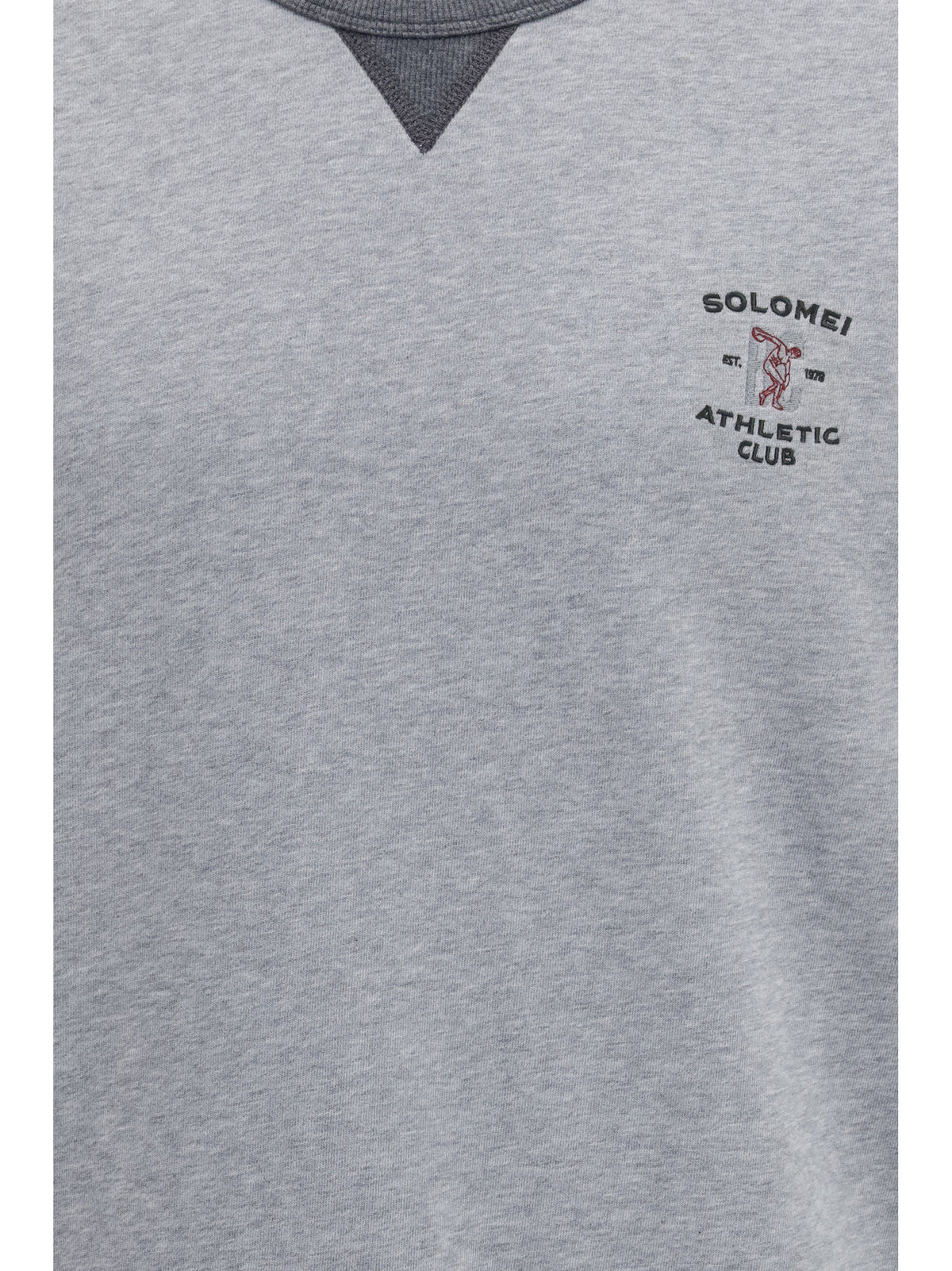 Brunello Cucinelli Melange fabric T-shirt - Grigio+Piombo