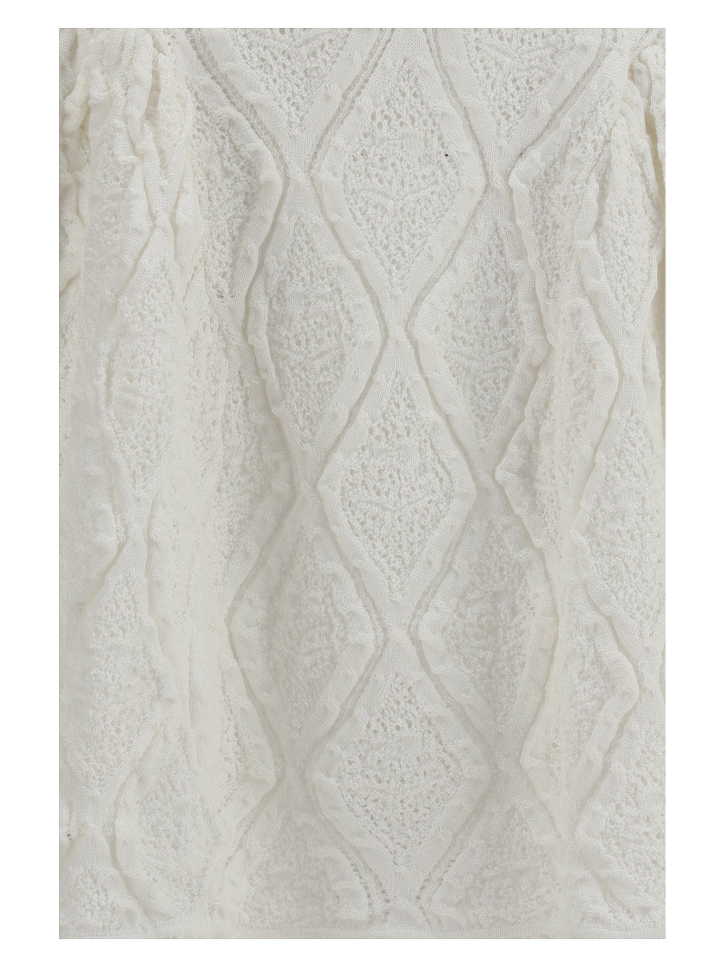 SELF-PORTRAIT Pointelle knit mini Dress
