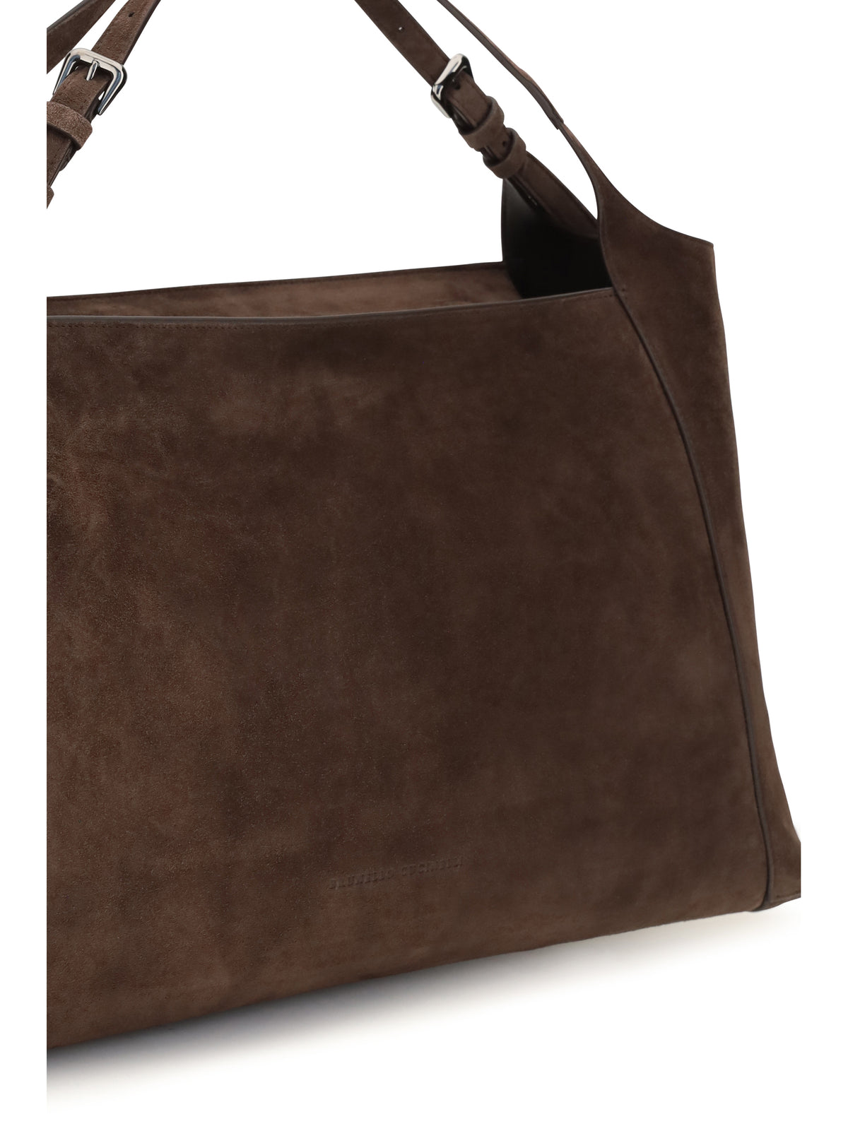 Brunello Cucinelli Sartorial suede Shoulder Bag - Espresso
