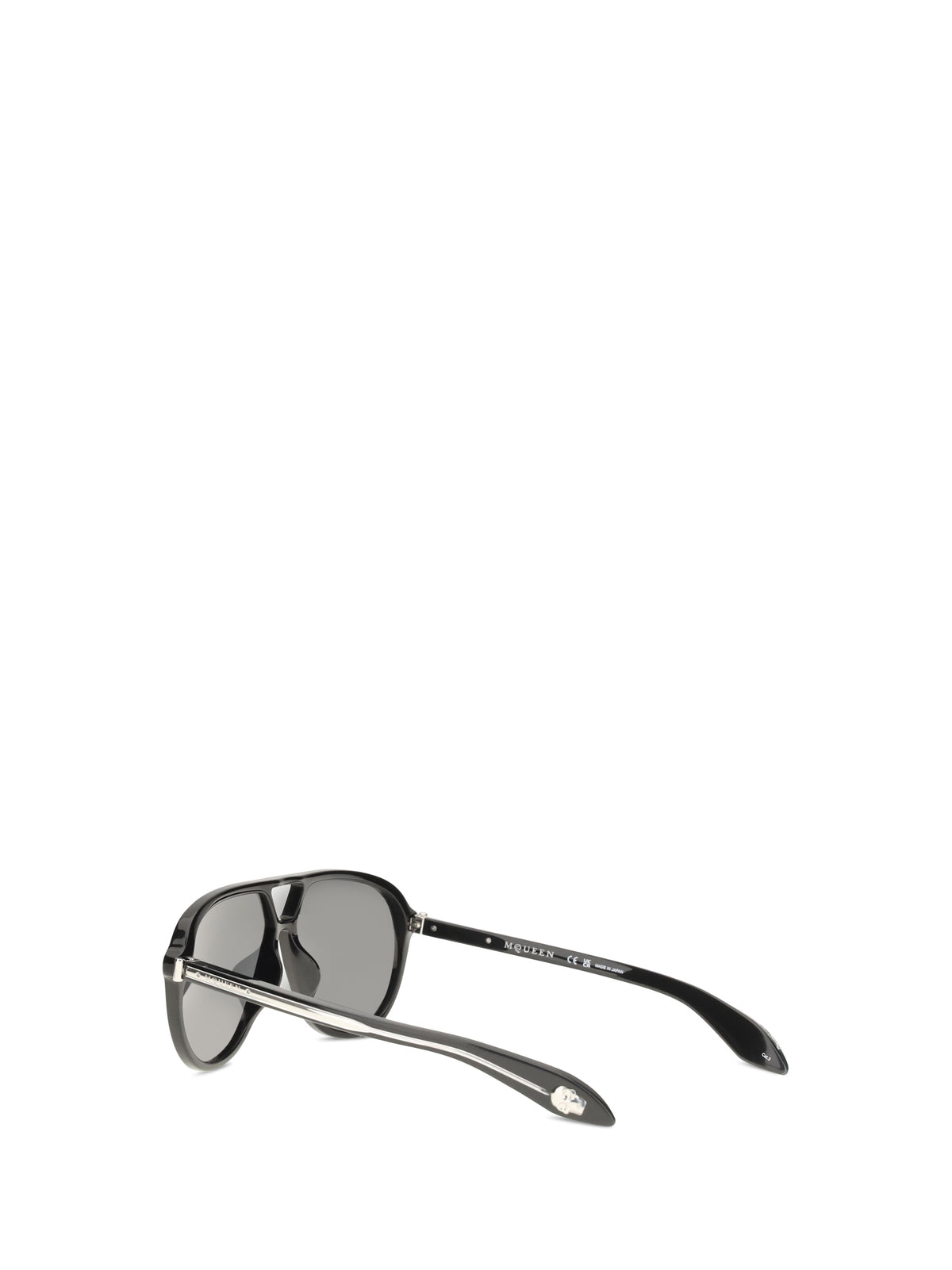 Alexander McQueen Navigator Sunglasses - Black-Gr.White-Black