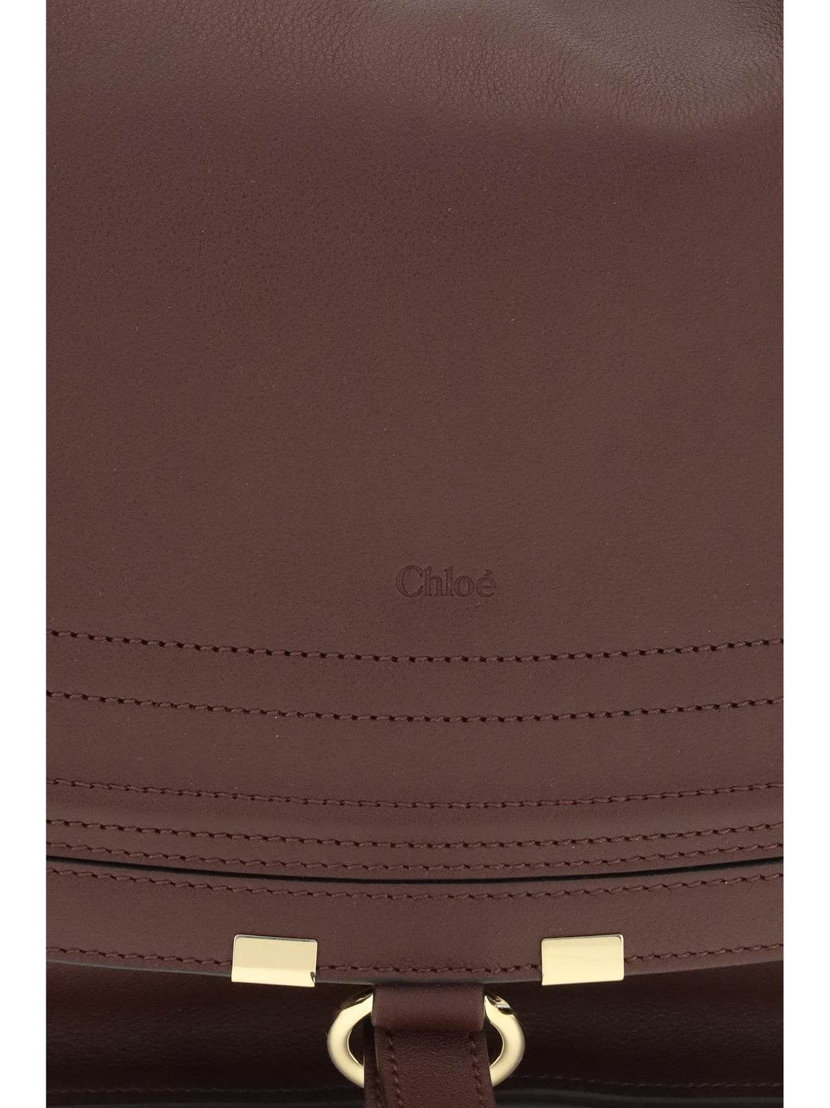 Chloé Marcie Shoulder Bag - Dark Velvet