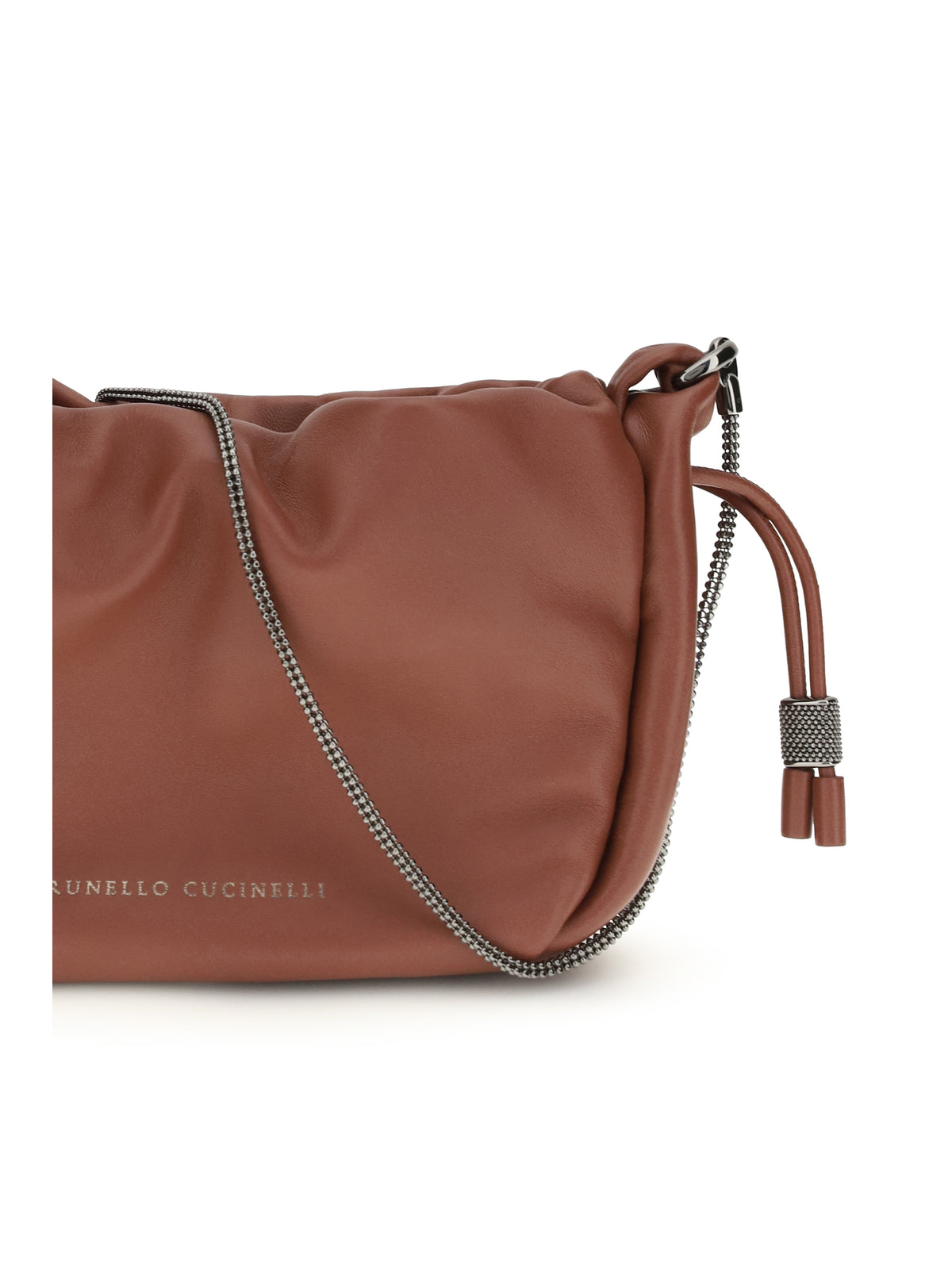 Brunello Cucinelli Bucket Mellow mini Shoulder Bag - Fire Brick