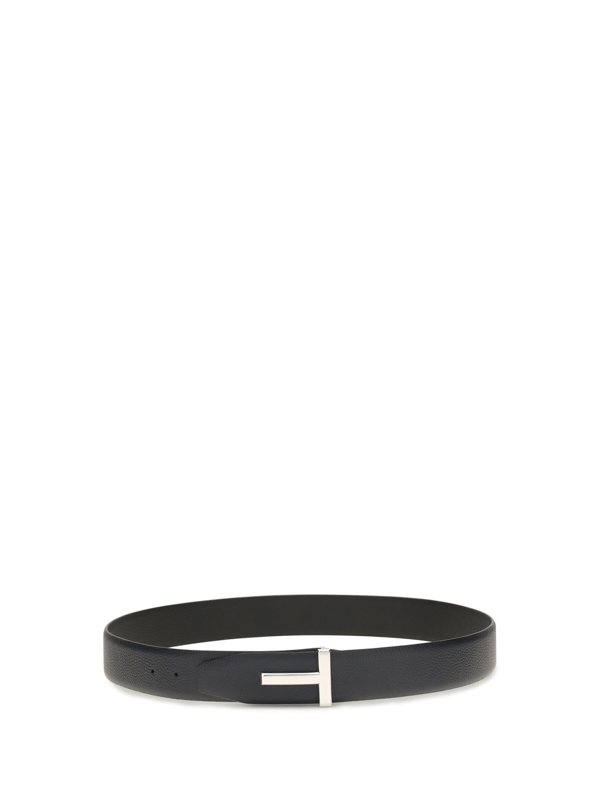 Tom Ford Reversible leather Belt - Dark Navy + Black