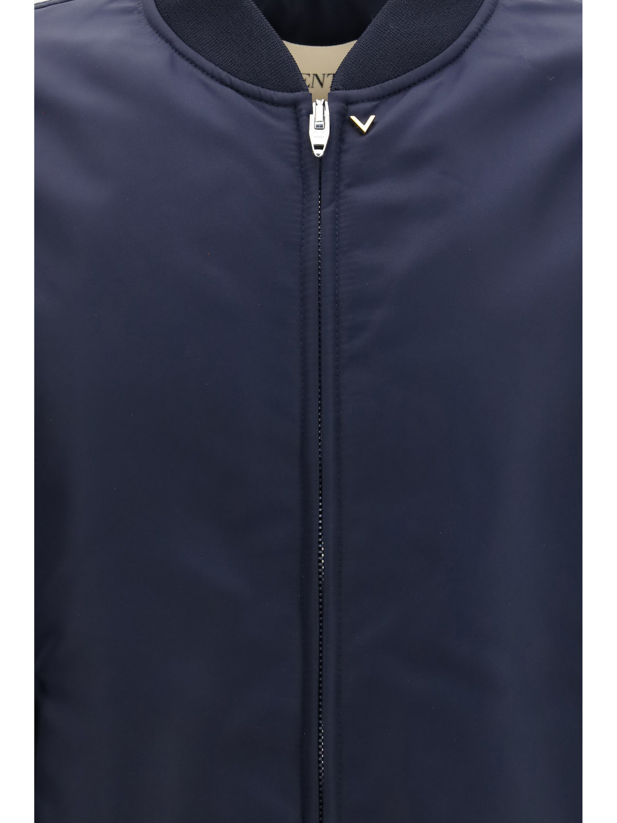 Valentino Nylon Jacket with ruffles - Navy Peony