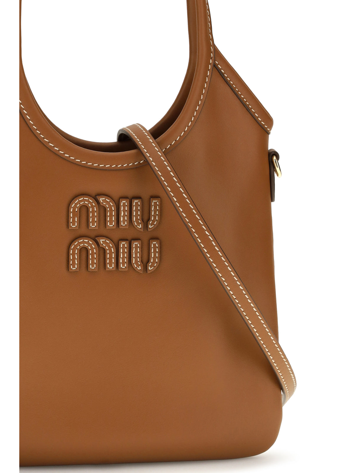 Miu Miu Ivy Handbag - Cognac