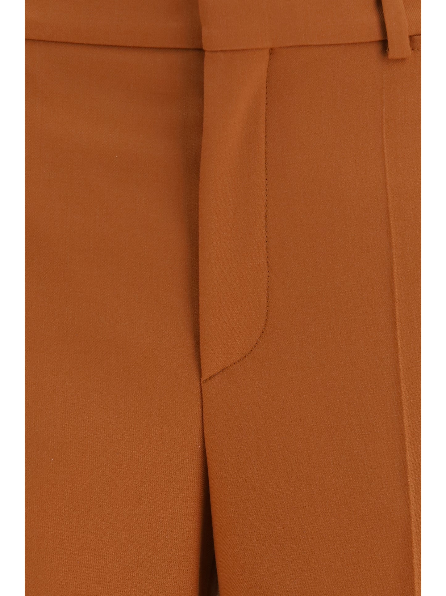 Chloé High-waisted flared cotton Pants - Tannish Red